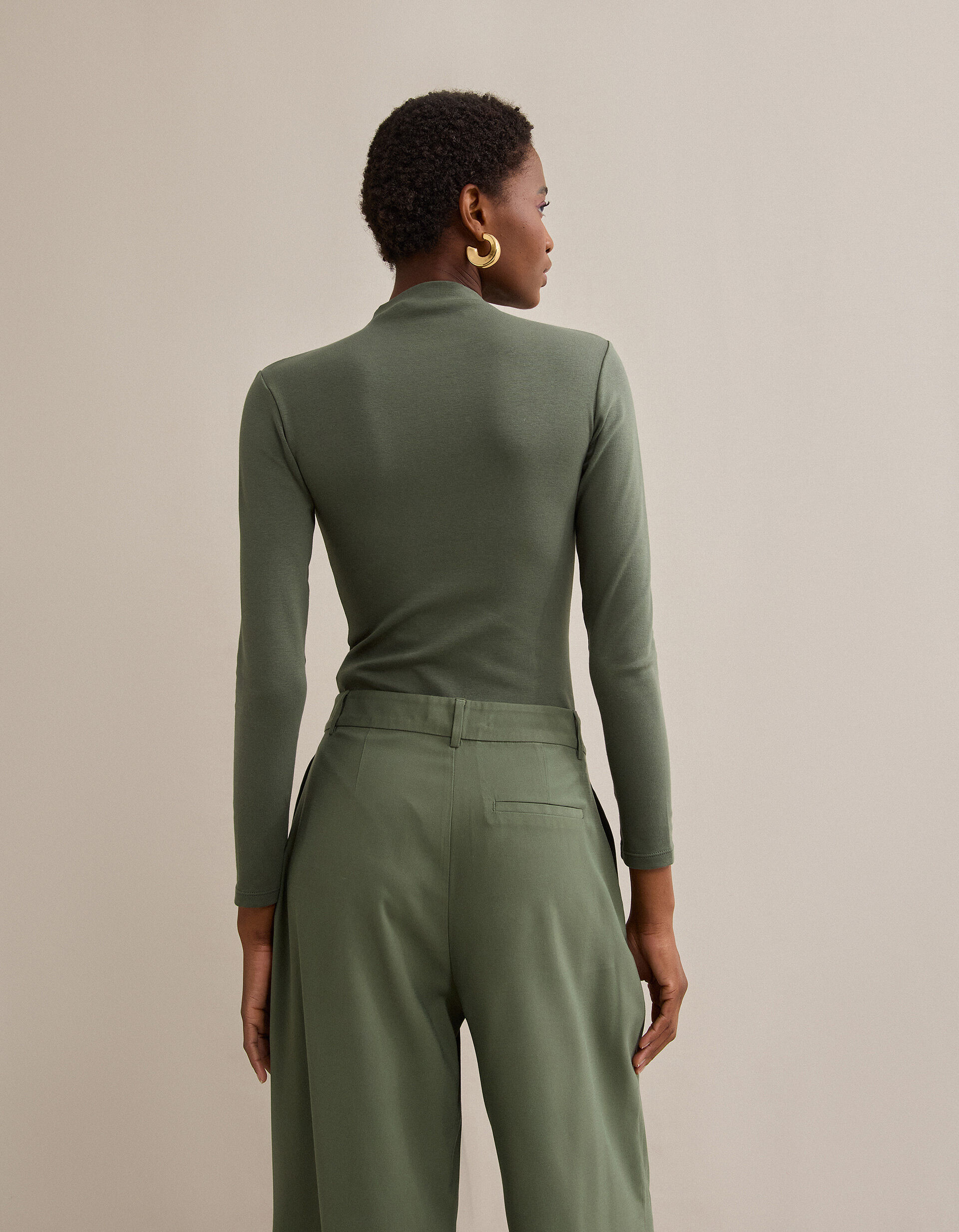 Comprar Online Body de Manga Comprida, Mulher, Verde Escuro