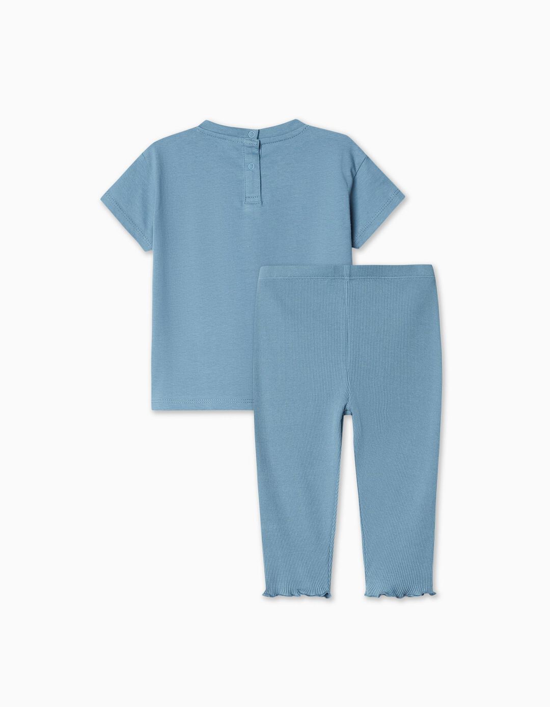 T-shirt + Leggings Set, Baby Girl, Blue