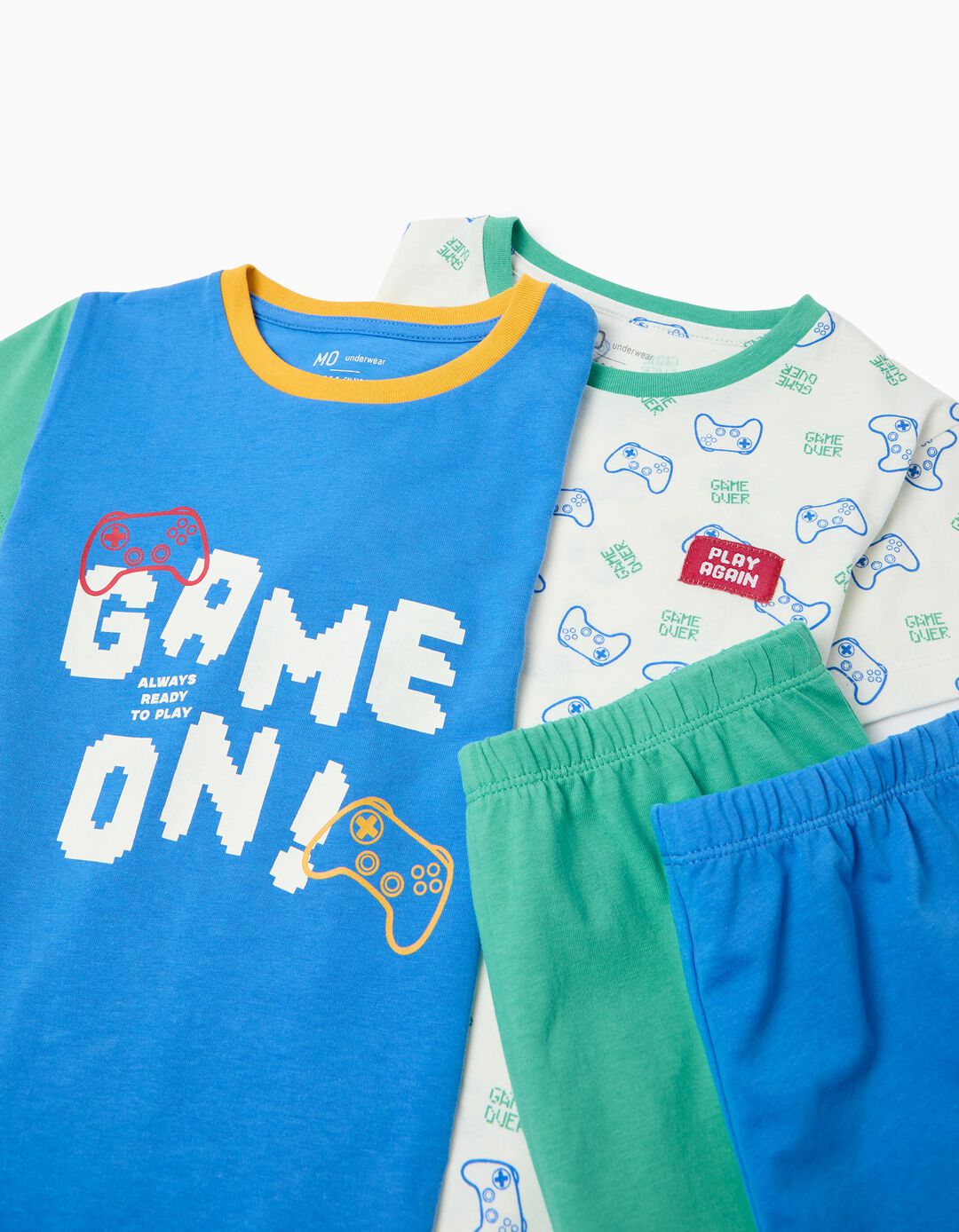 Pack 2 Pijamas, Menino, Azul