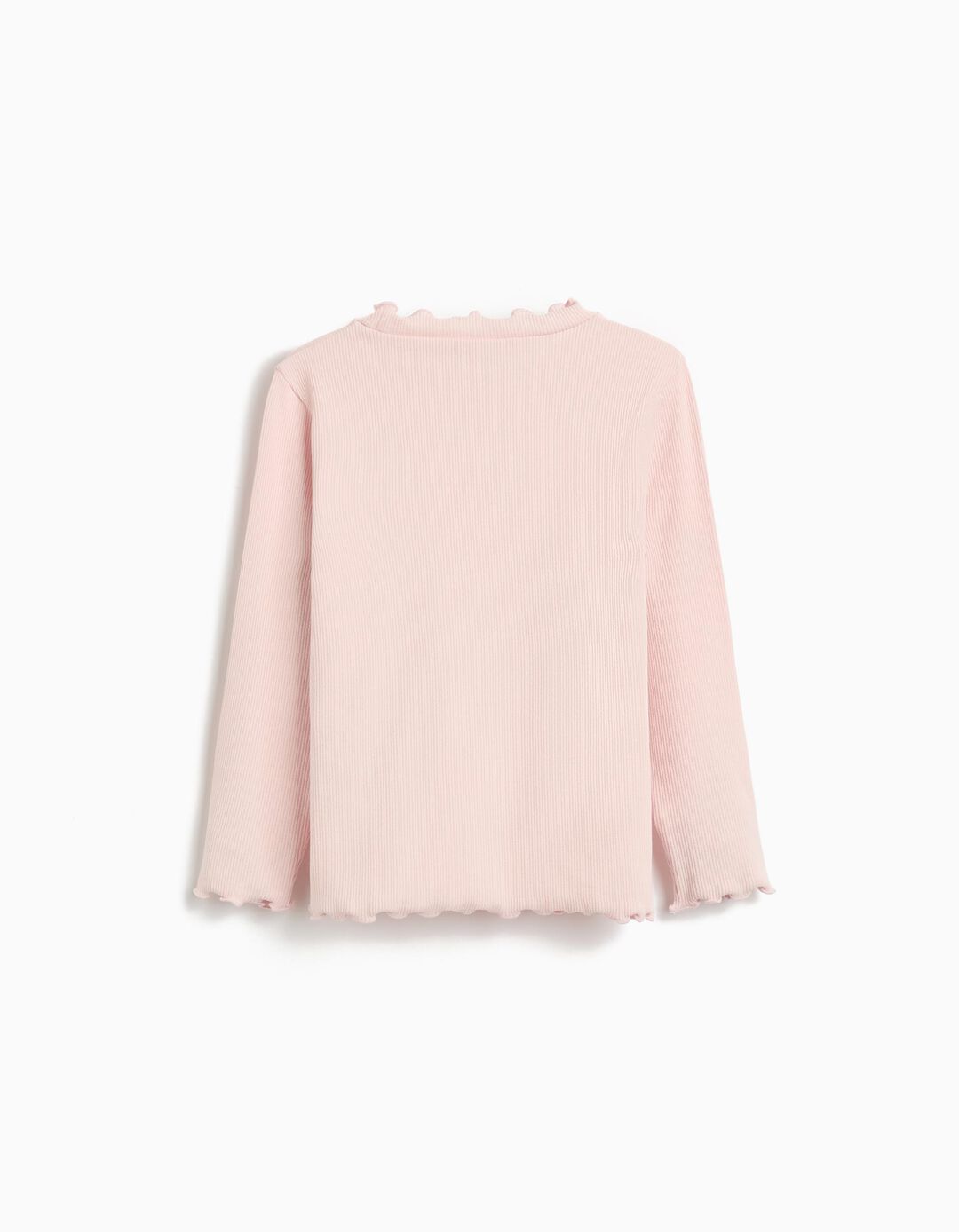 T-shirt de Manga Comprida, Menina, Rosa Claro