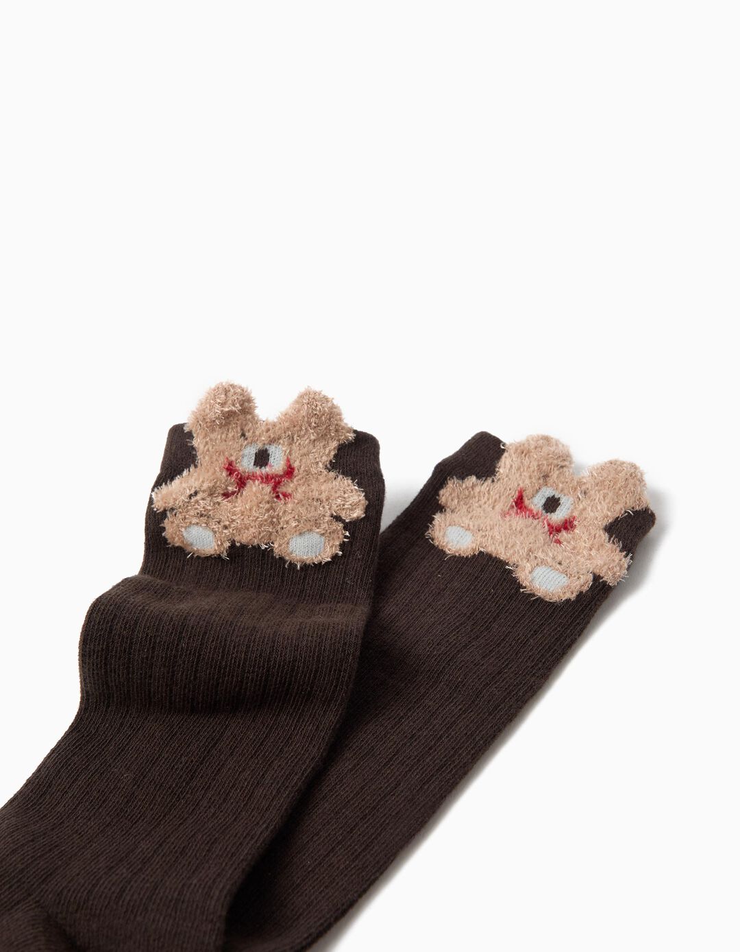 Meias Com Urso, Menina, Multicolor