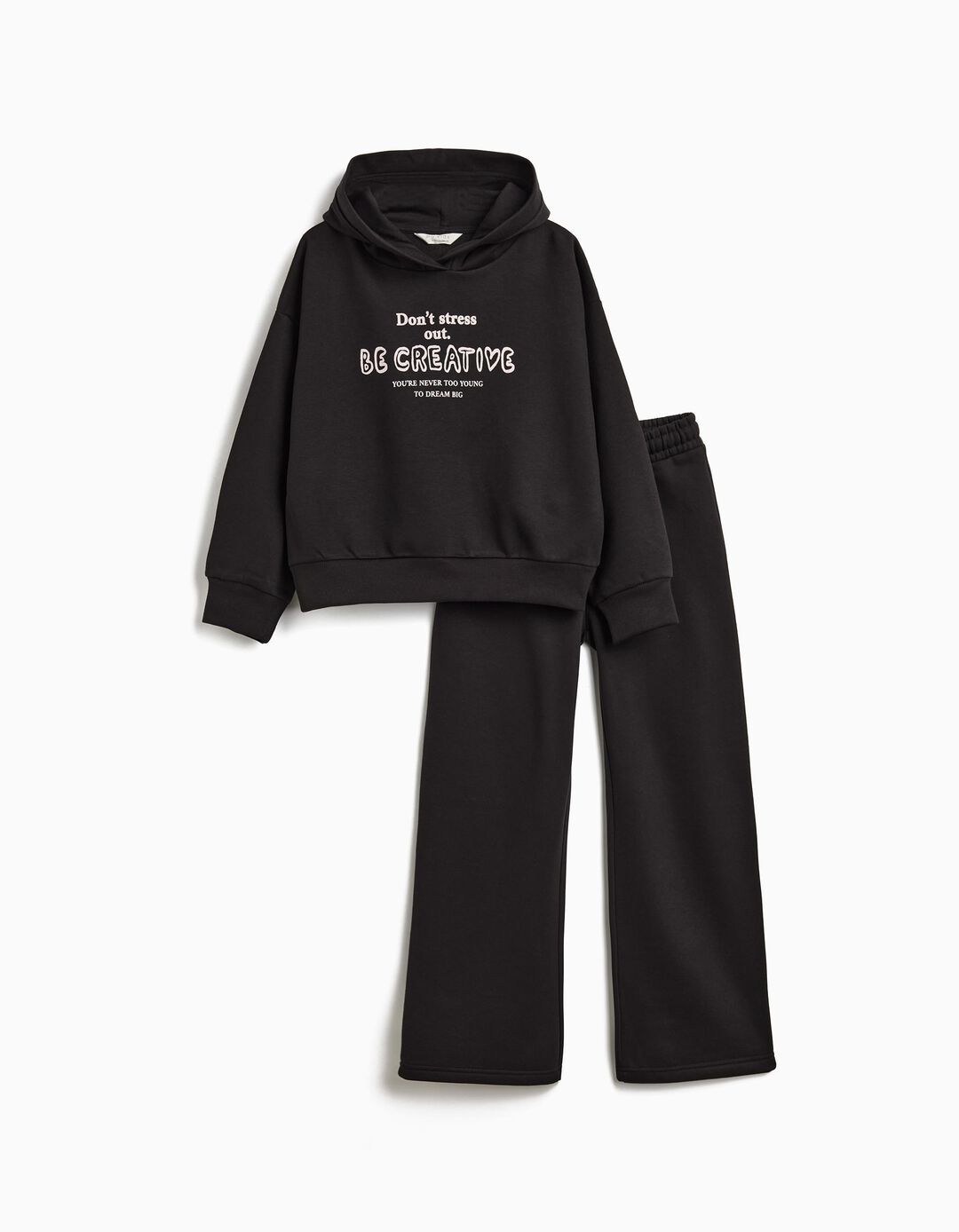 Conjunto de Jogging, Menina, Preto