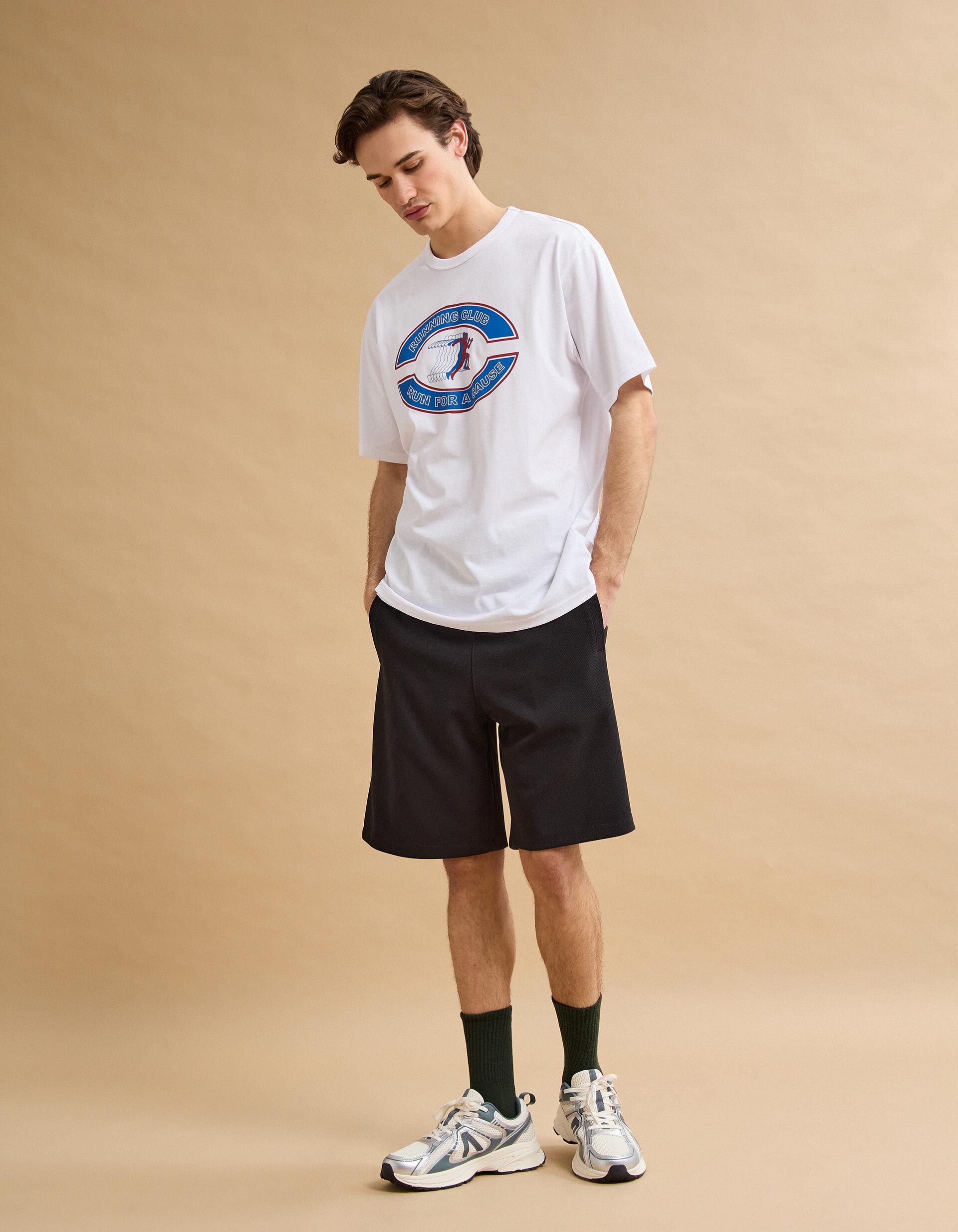 T-shirt Heavy Jersey Estampada, Homem, Branco