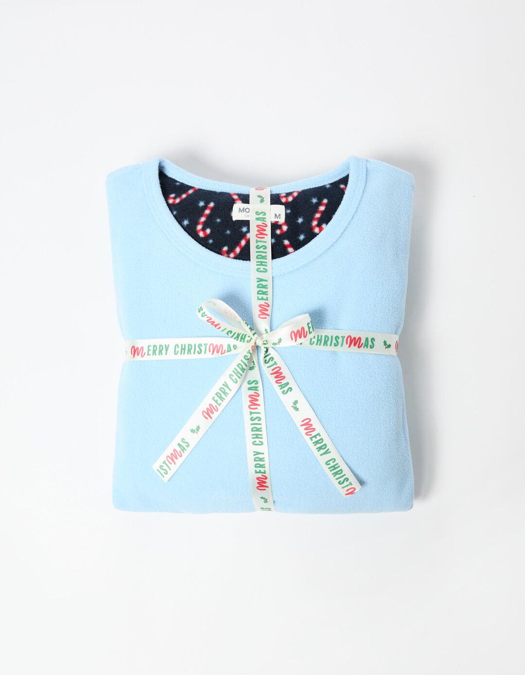 Pijama Polar Natal, Homem, Azul Claro 