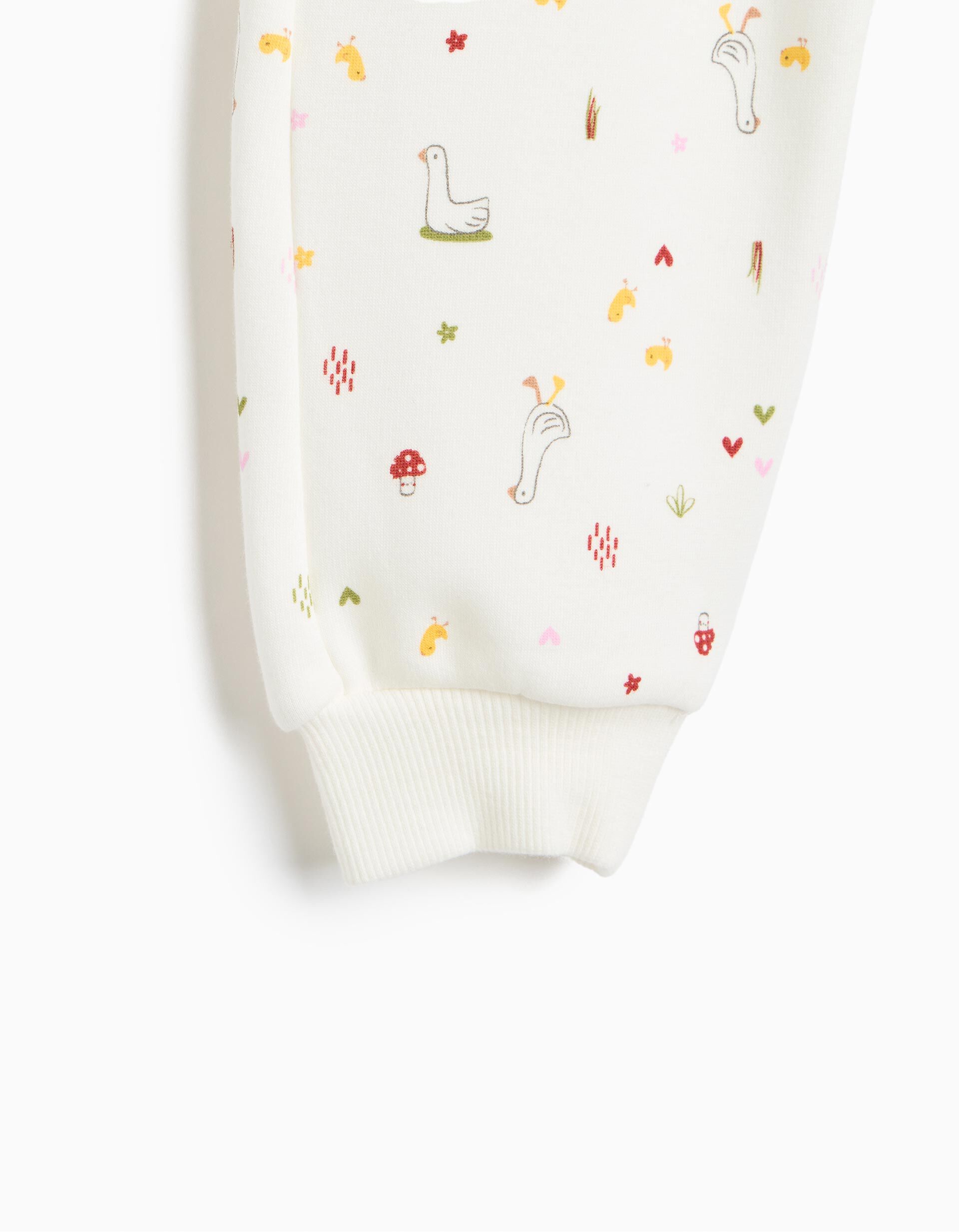 Comprar Online Pijama De Felpa Cardada, Menina, Branco