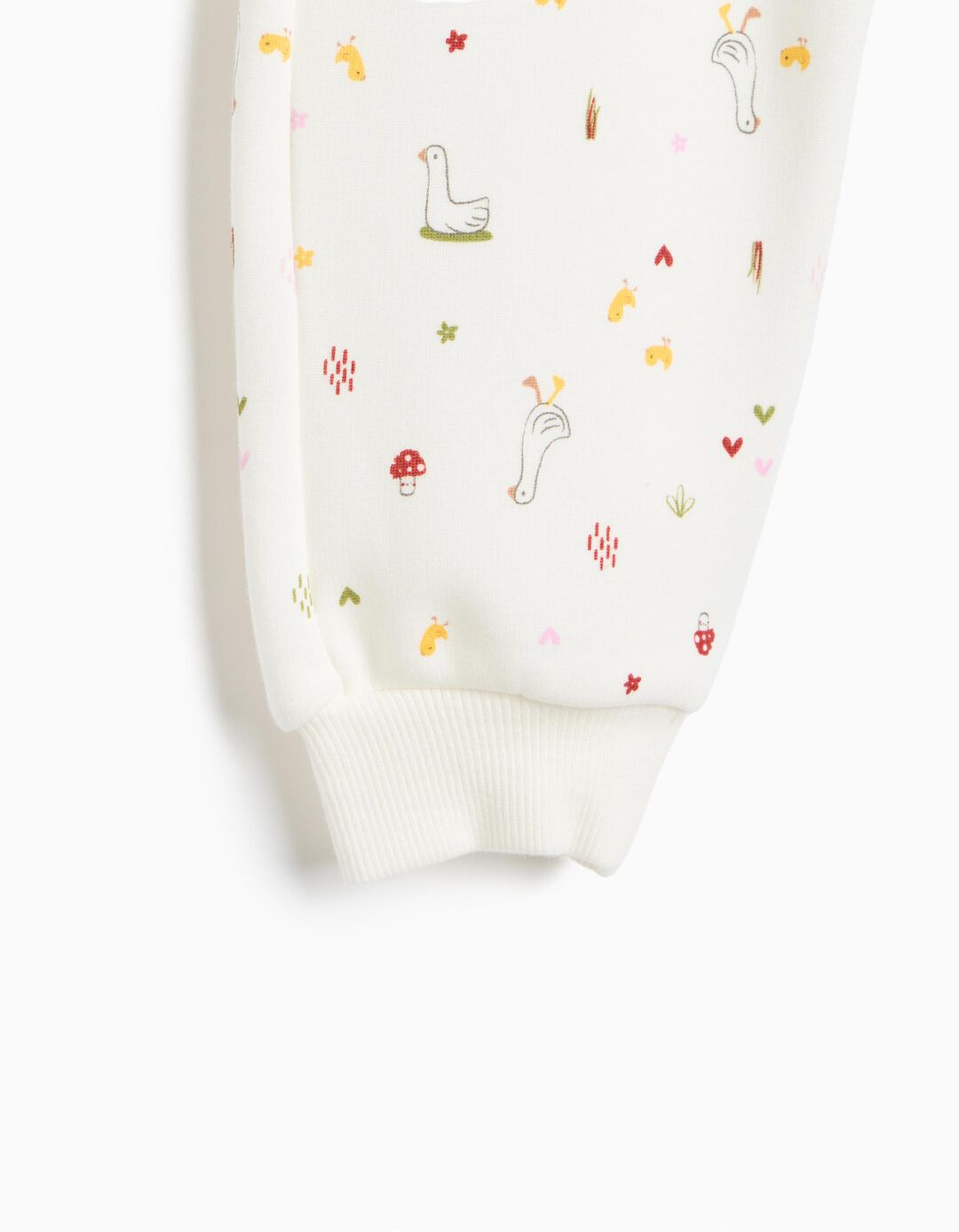 Pijama De Felpa Cardada, Menina, Branco