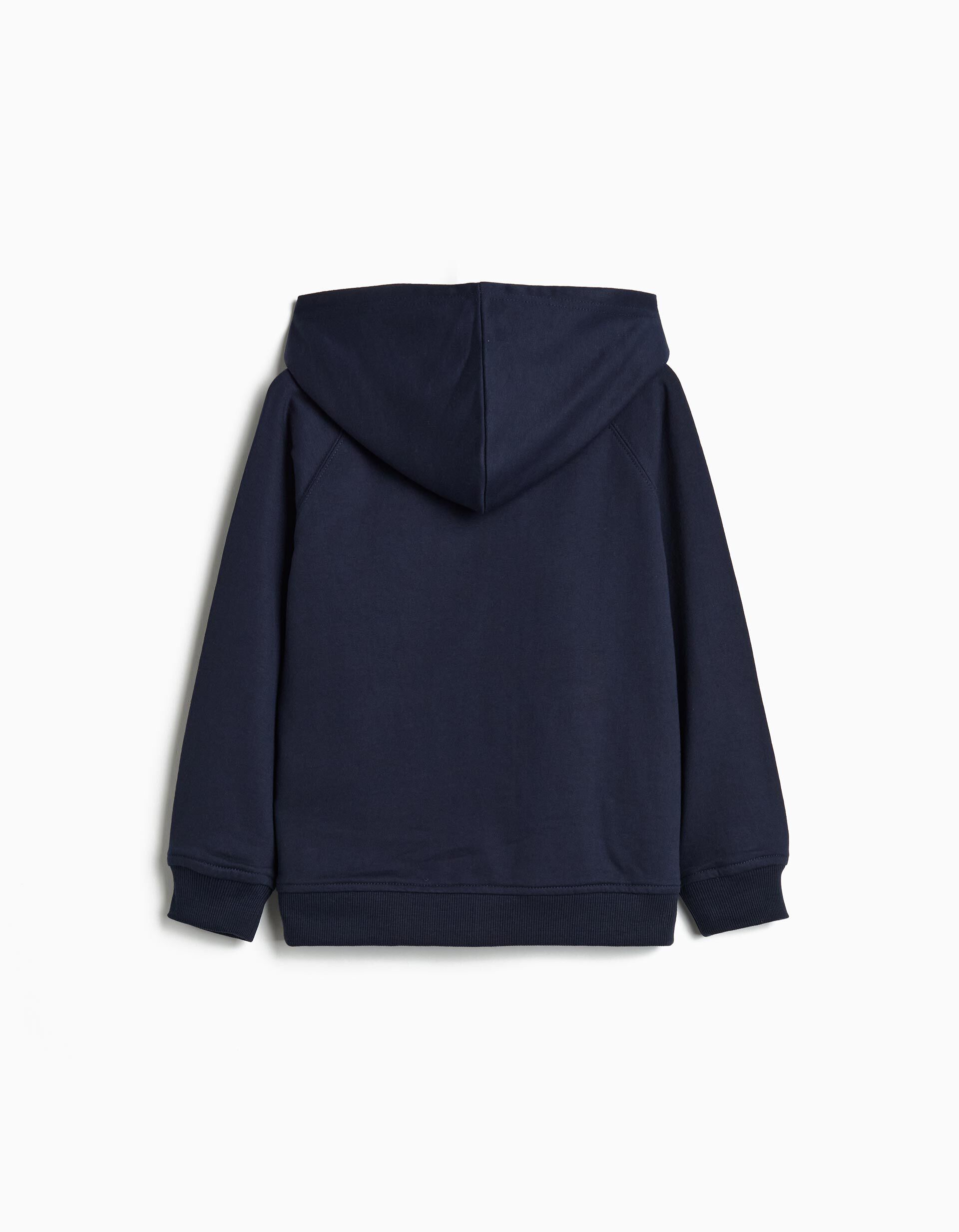 Comprar Online Casaco De Felpa Com Capuz, Menino, Azul Escuro