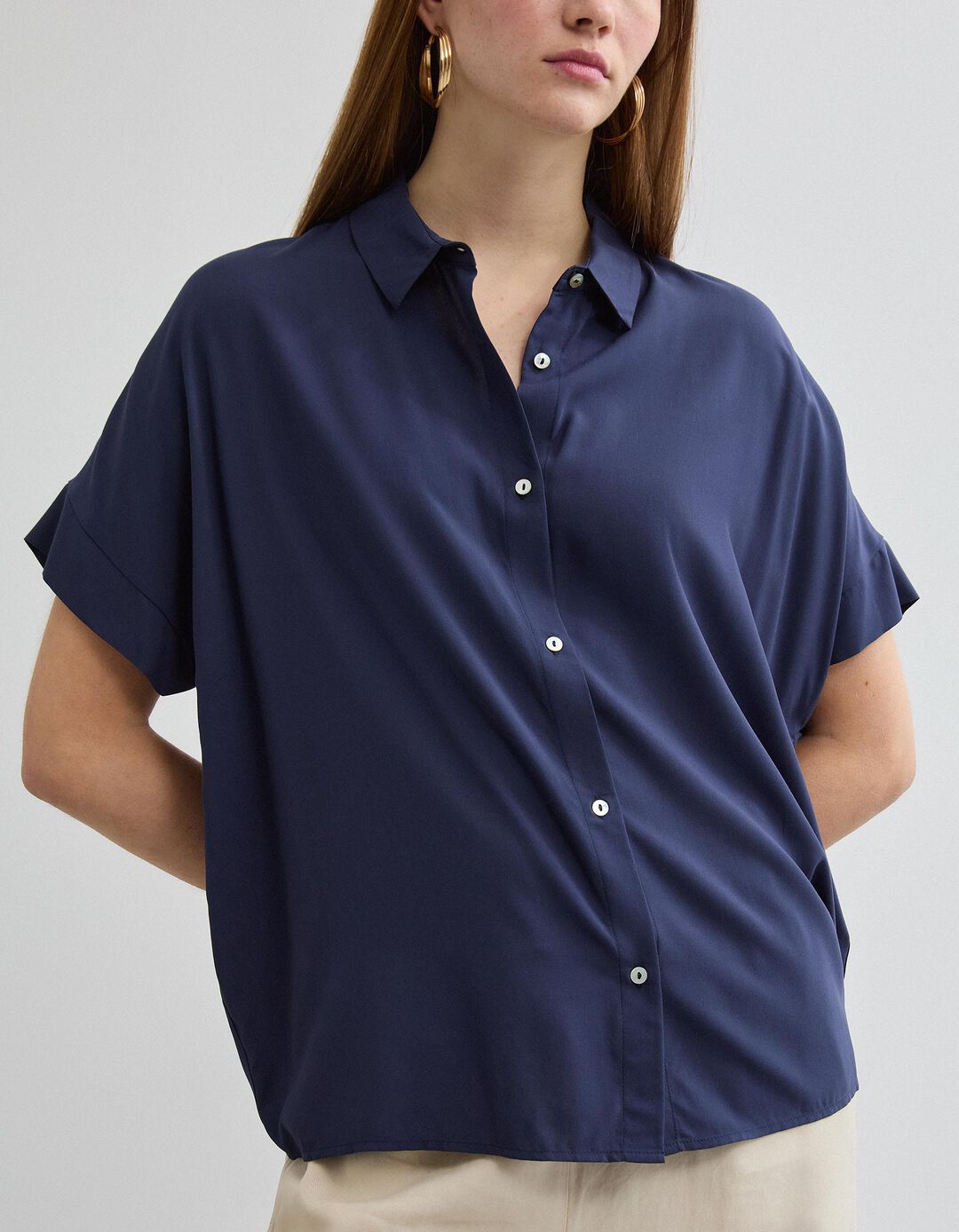 Blusa, Mulher, Azul Escuro