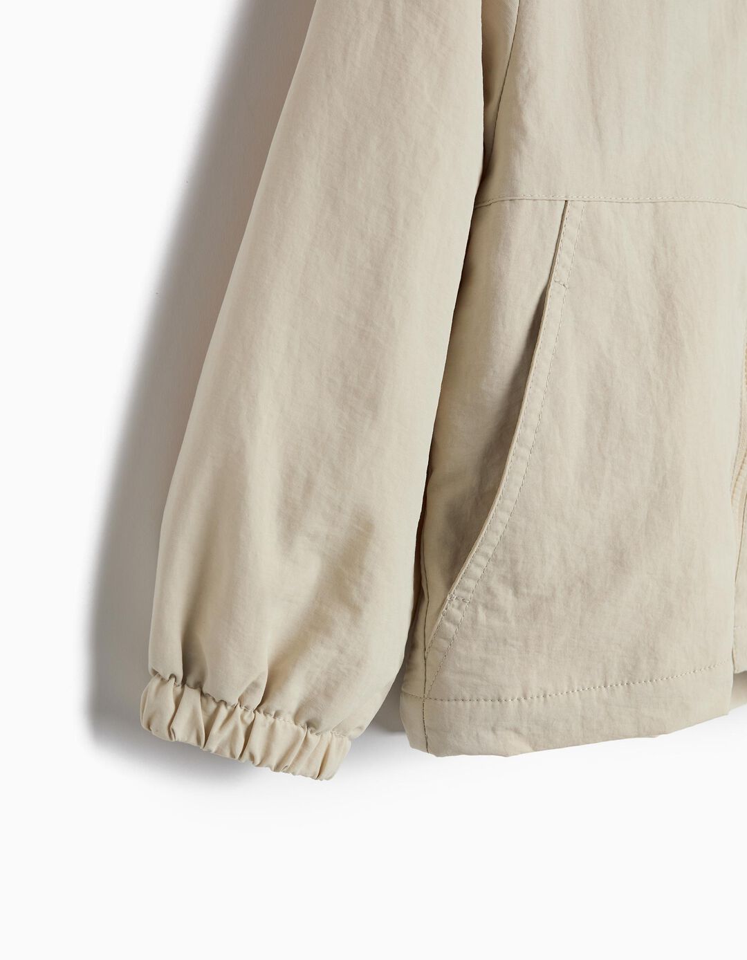 Parka Polar, Menino, Bege Claro