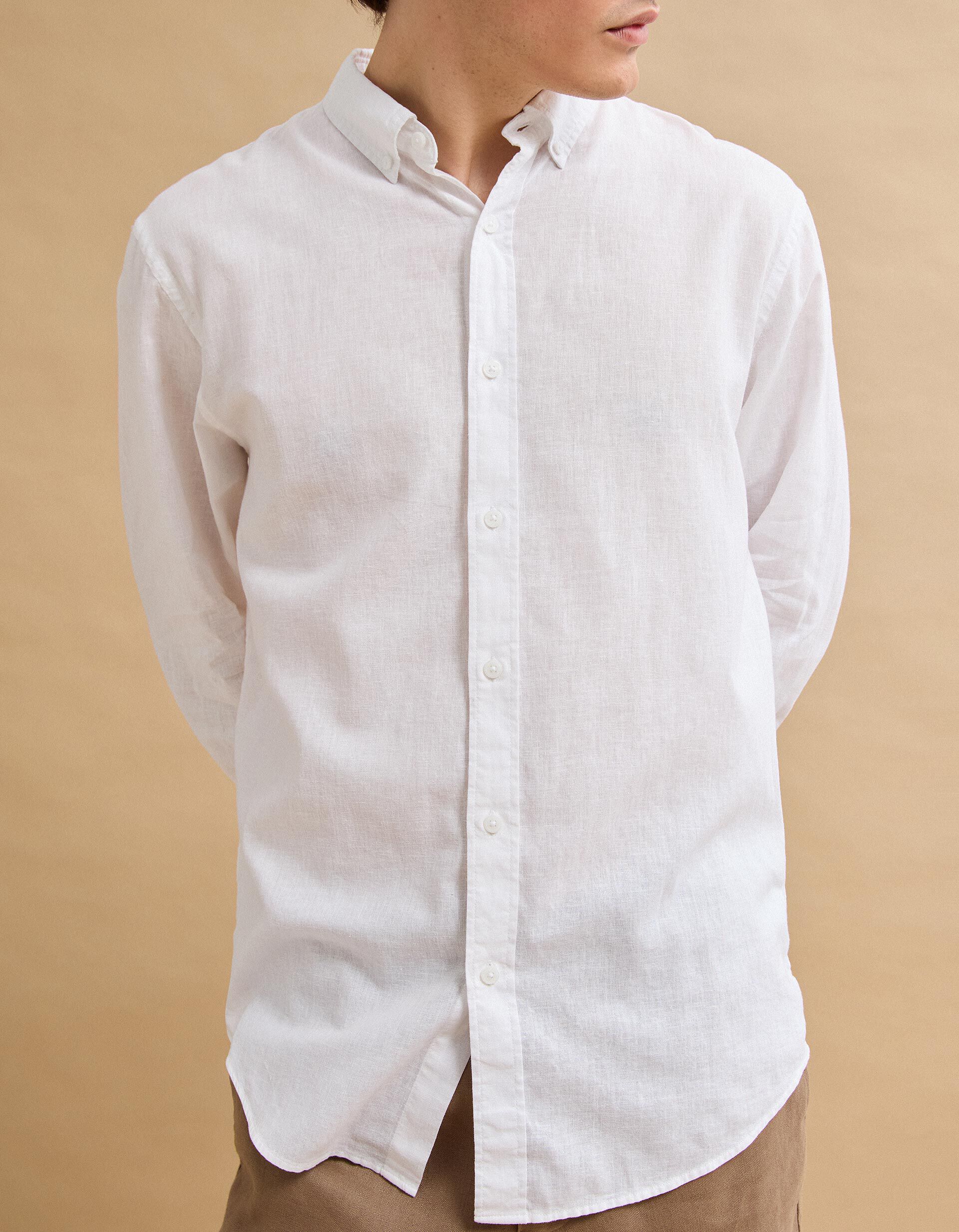 Comprar Online Camisa com Linho, Homem, Branco