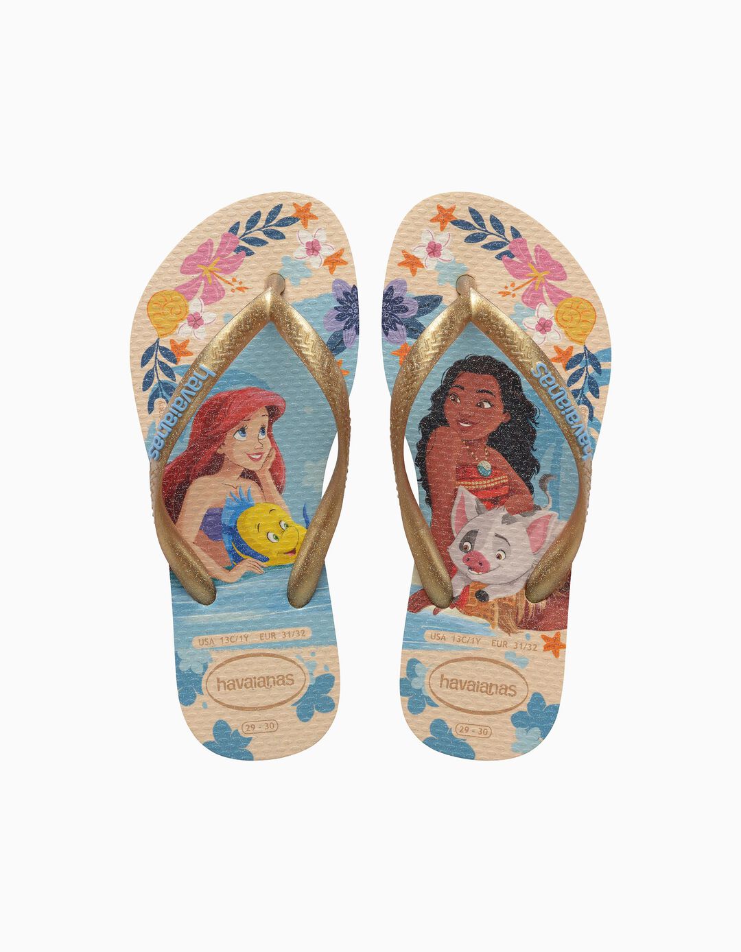 Chinelos Havaianas &copy;Disney, Menina, Bege