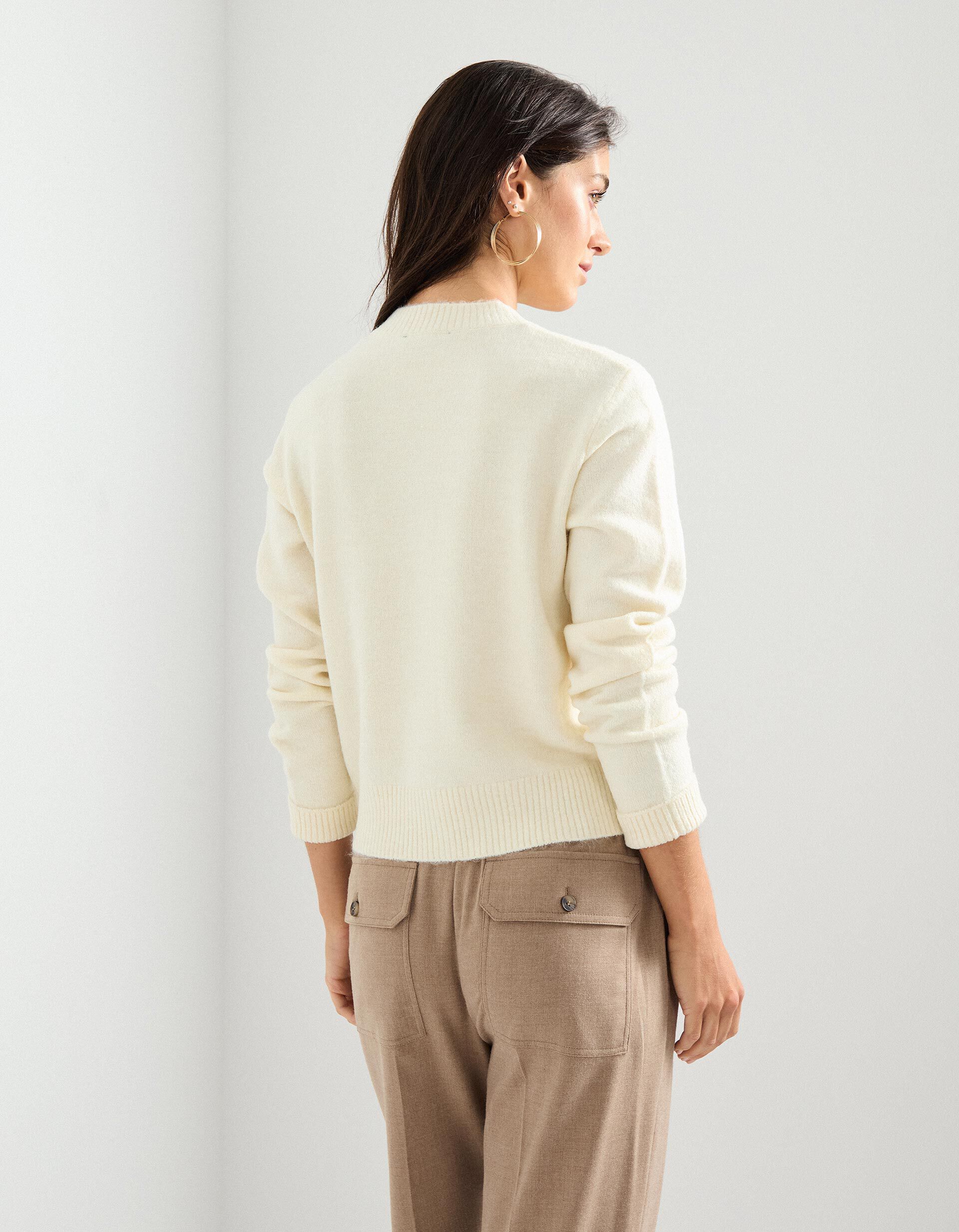 Comprar Online Casaco de Malha, Mulher, Bege Claro