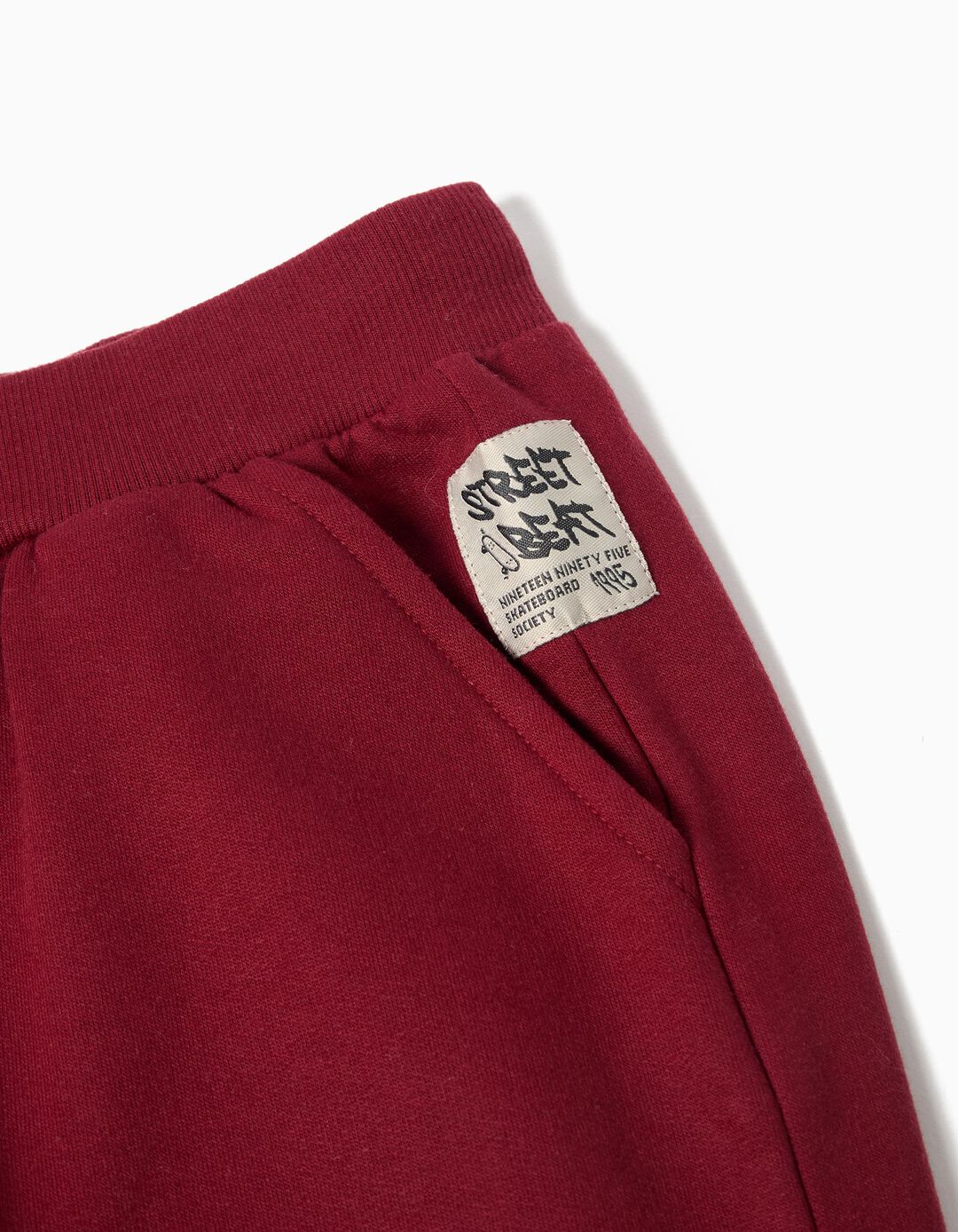 Calças de Jogging, Menino, Vermelho Escuro 