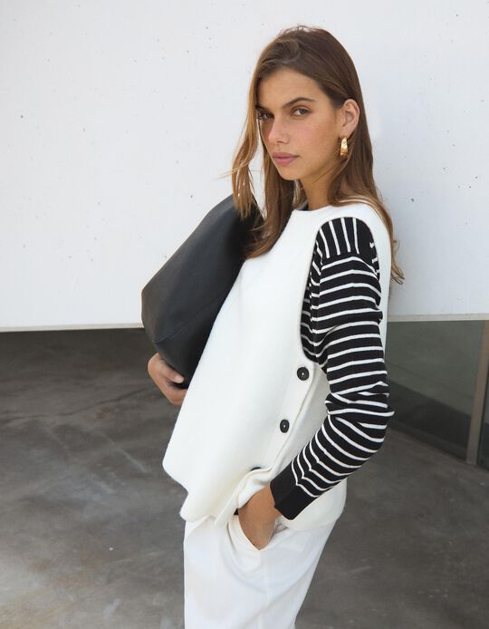 Comprar Online Colete de Malha, Mulher, Branco