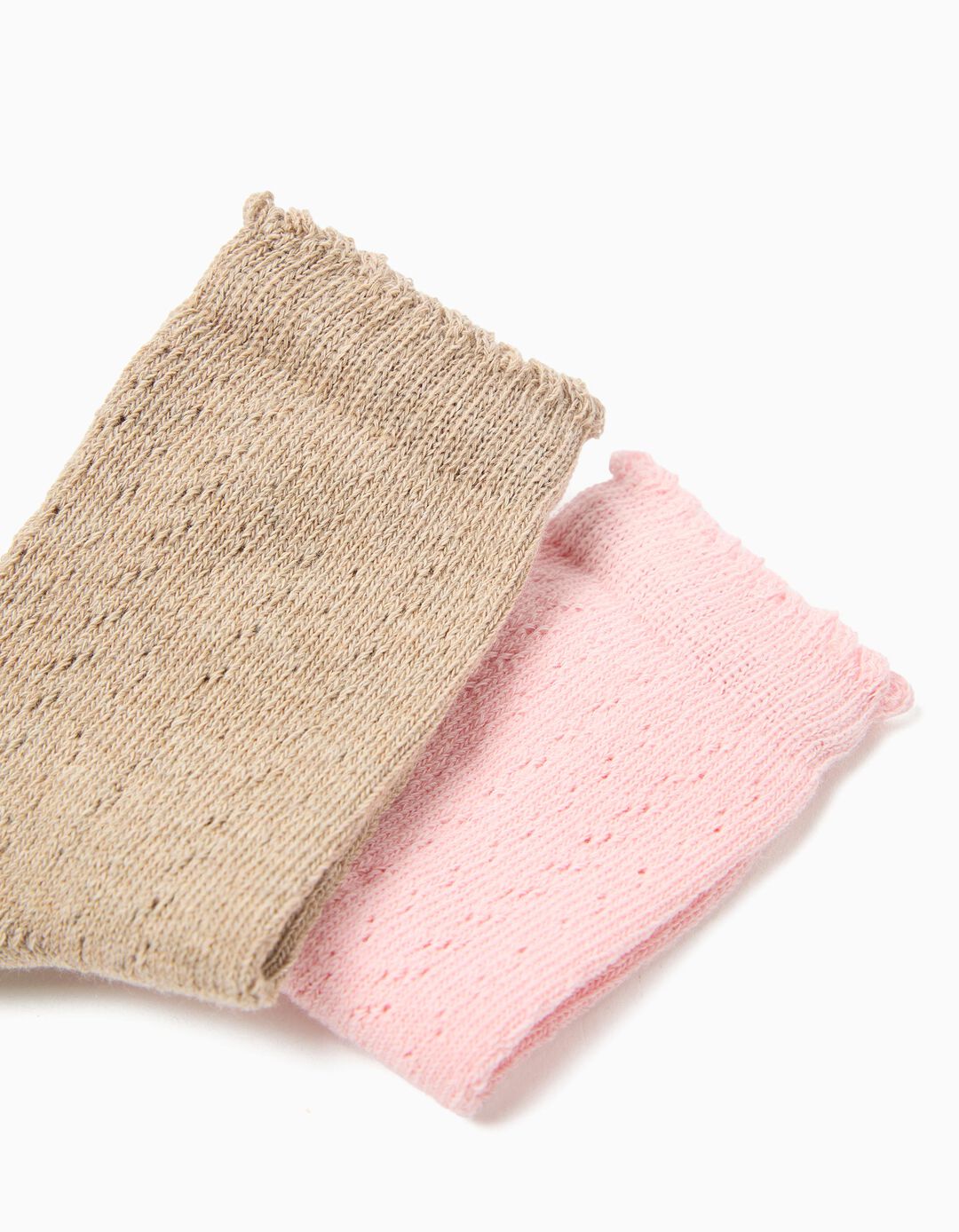 Pack 2 Pares de Meias, Menina, Rosa Claro