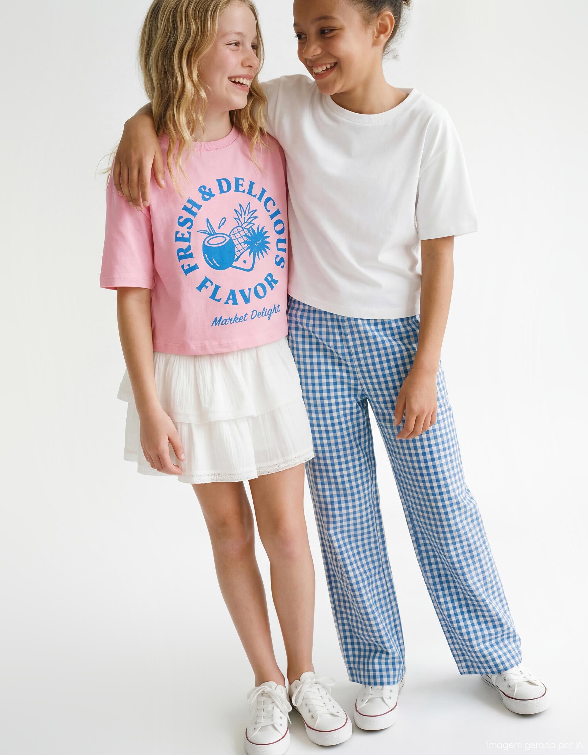 Comprar Online Pack 2 T-shirts, Menina, Rosa