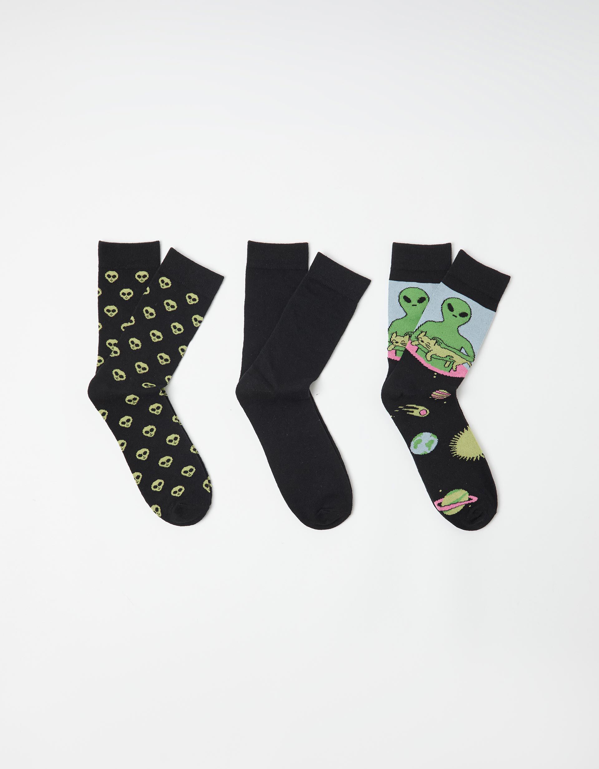 Comprar Online Pack 3 Pares de Meias, Homem, Preto