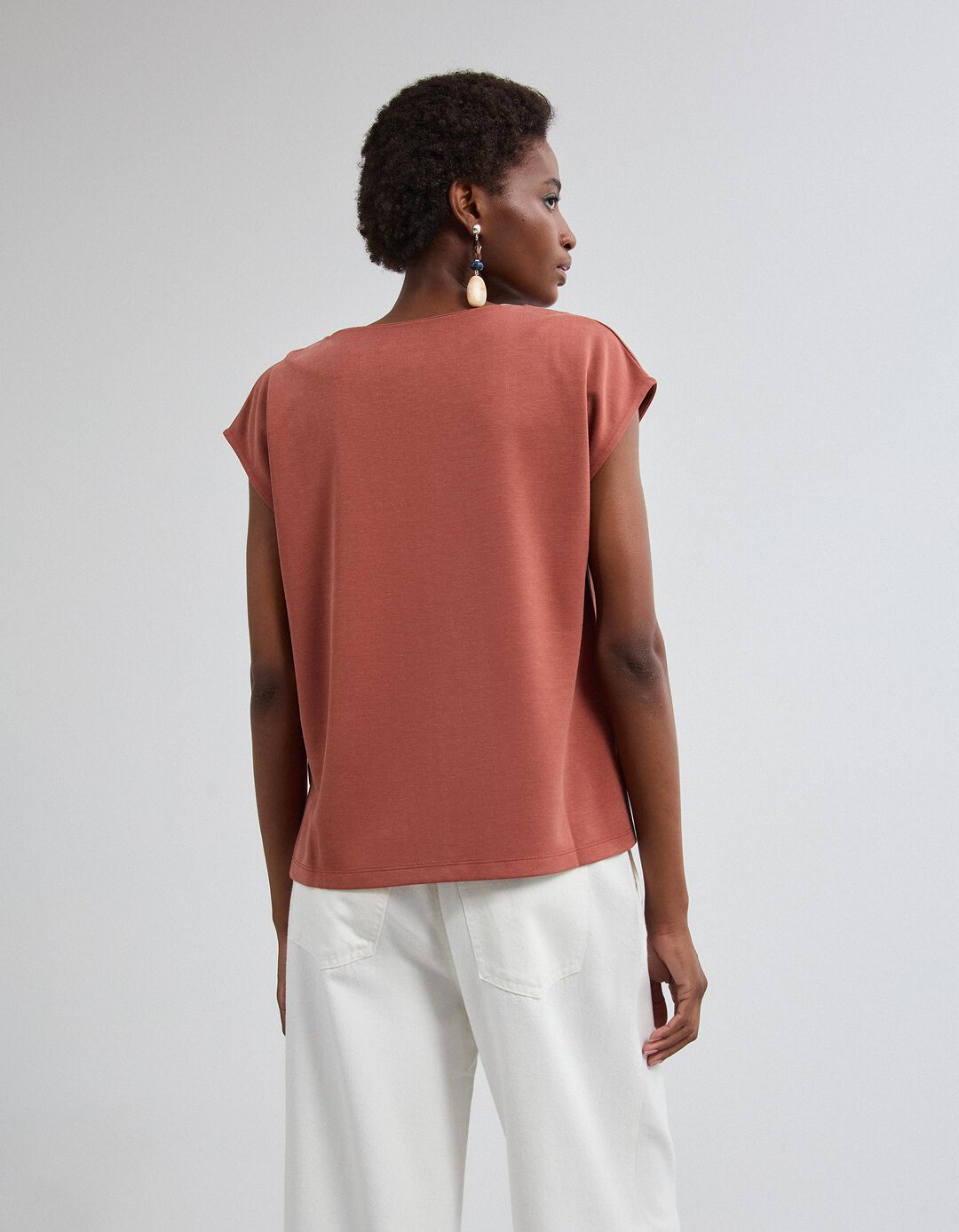 T-shirt Fluida, Mulher, Telha