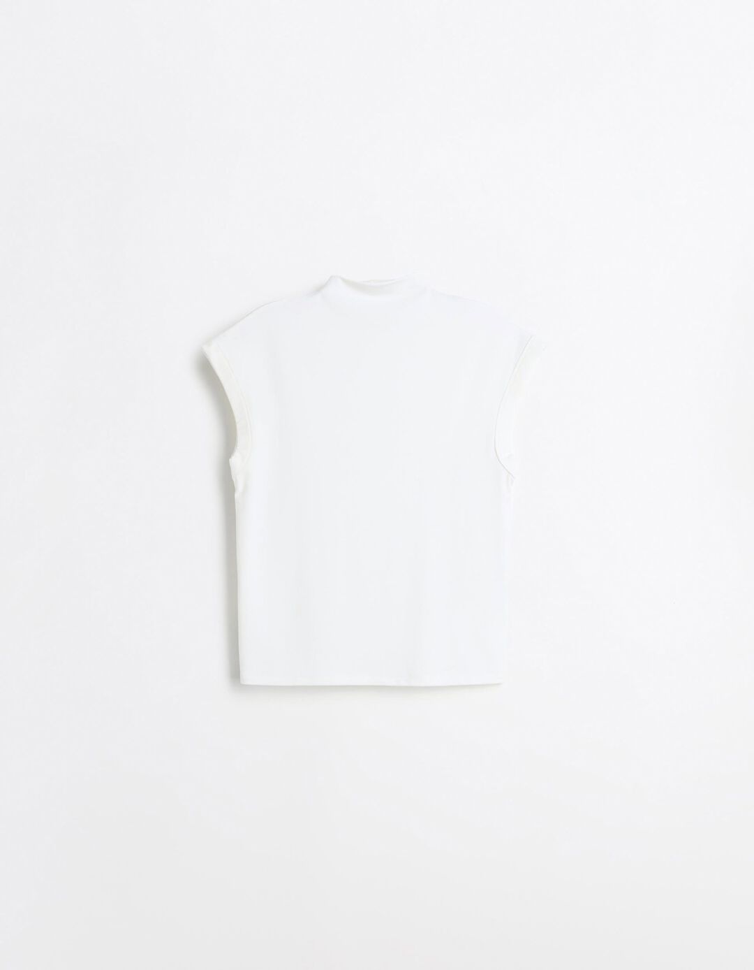 T-shirt Sem Mangas, Mulher, Bege Claro