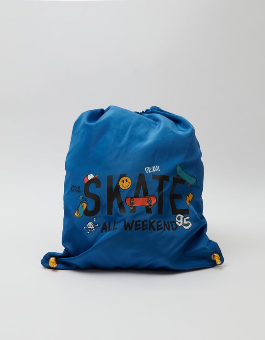 "Skate" Backpack, Boys, Blue