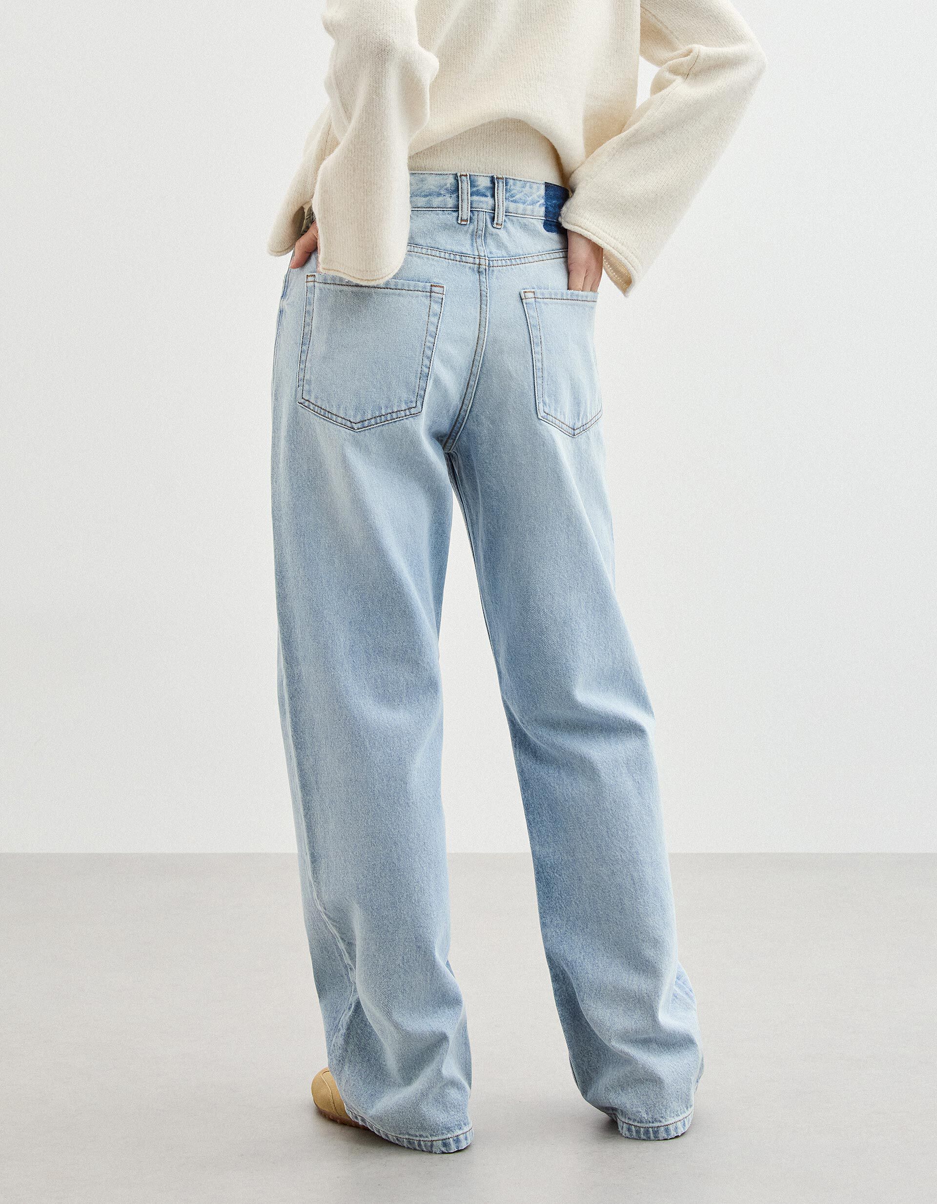 Comprar Online Cal&ccedil;as de Ganga Wide Leg, Mulher, Azul Claro