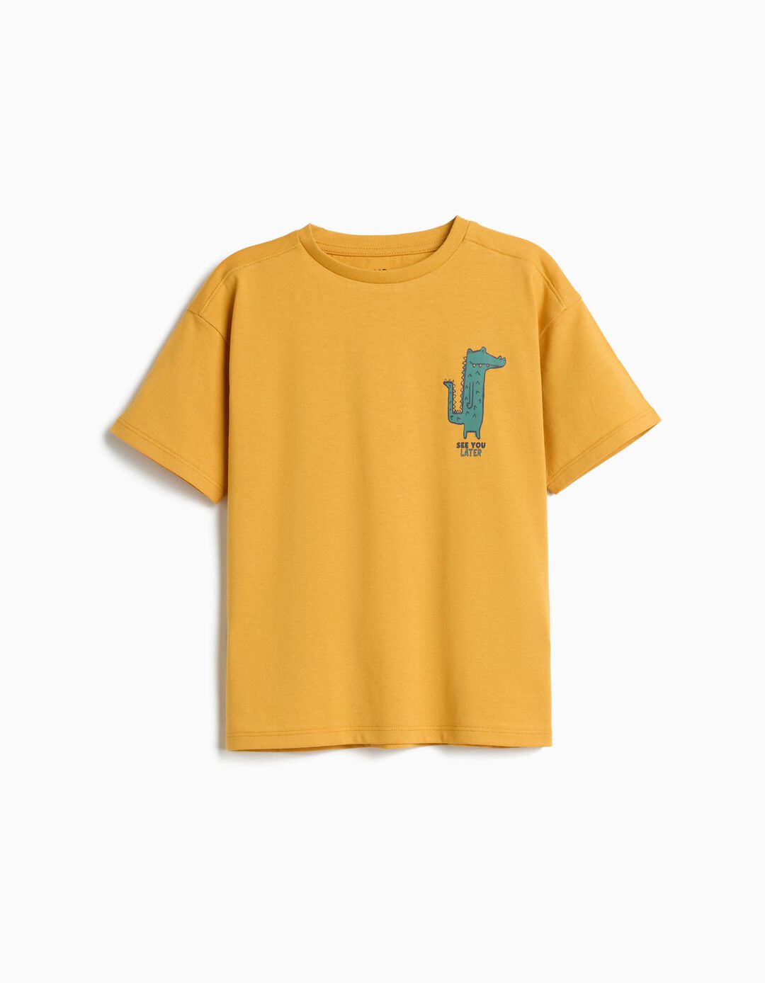 T-shirt Estampada, Menino, Amarelo