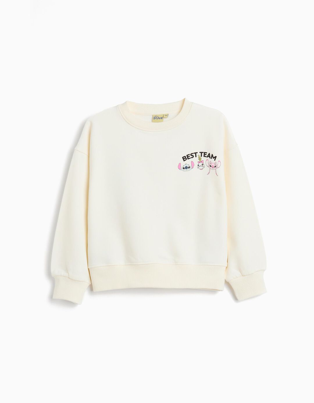Sweatshirt 'Stitch' ©Disney, Menina, Branco