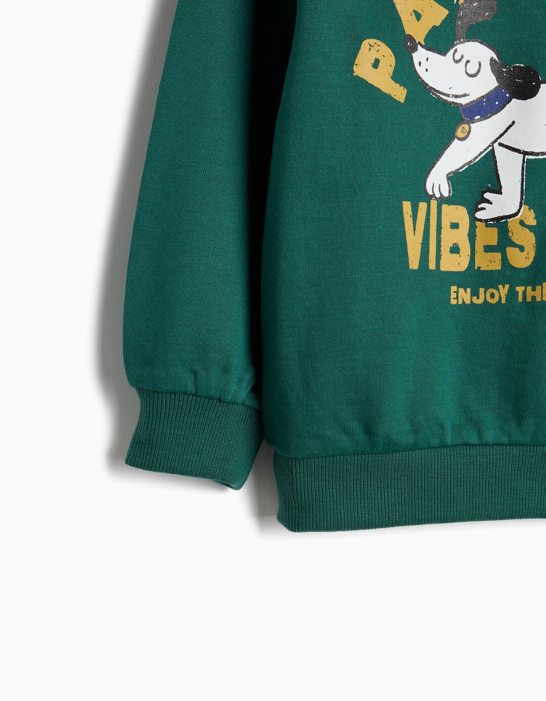 Sweatshirt De Felpa, Menino, Verde Escuro