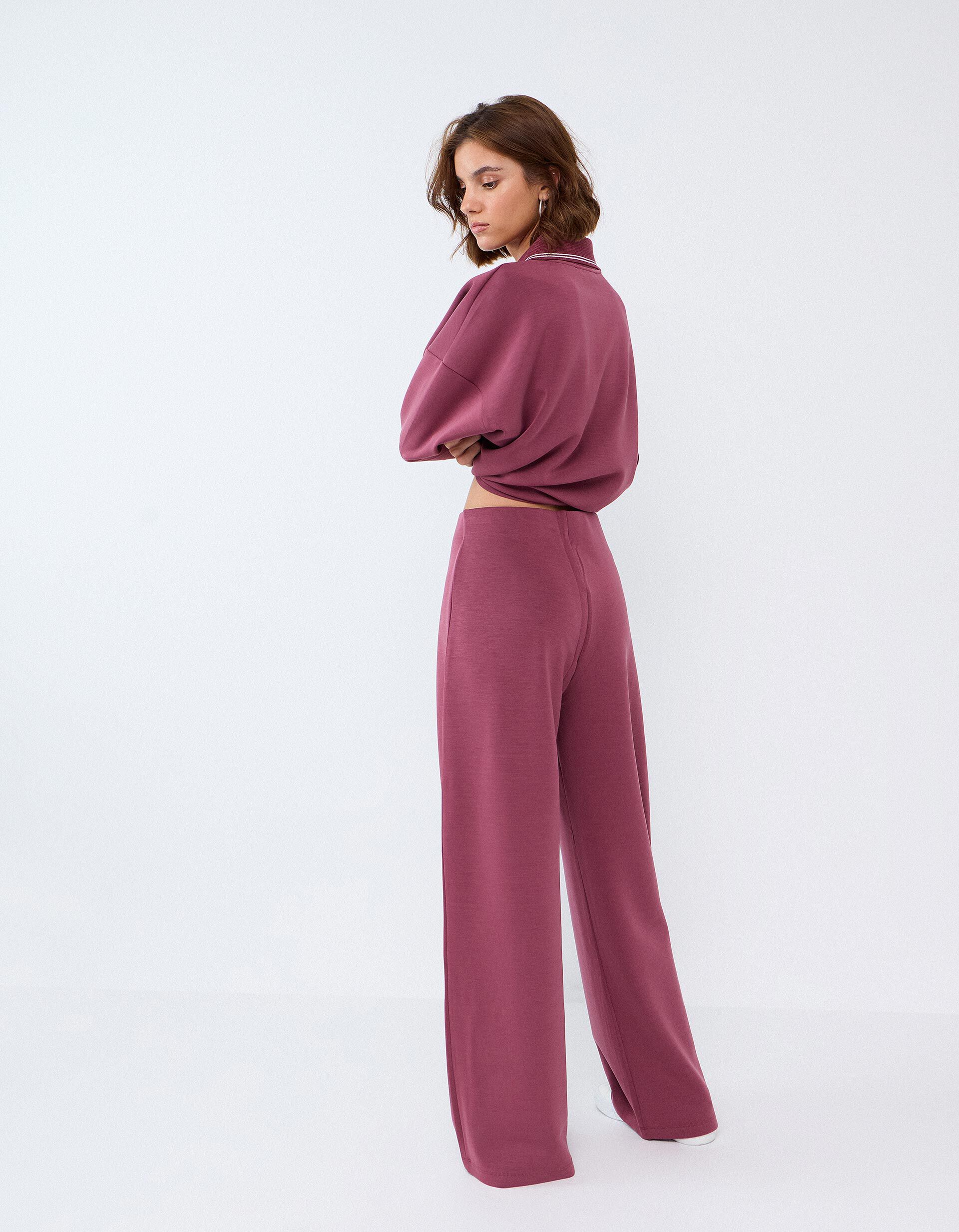 Comprar Online Cal&ccedil;as De Cintura Subida, Mulher, Rosa Escuro