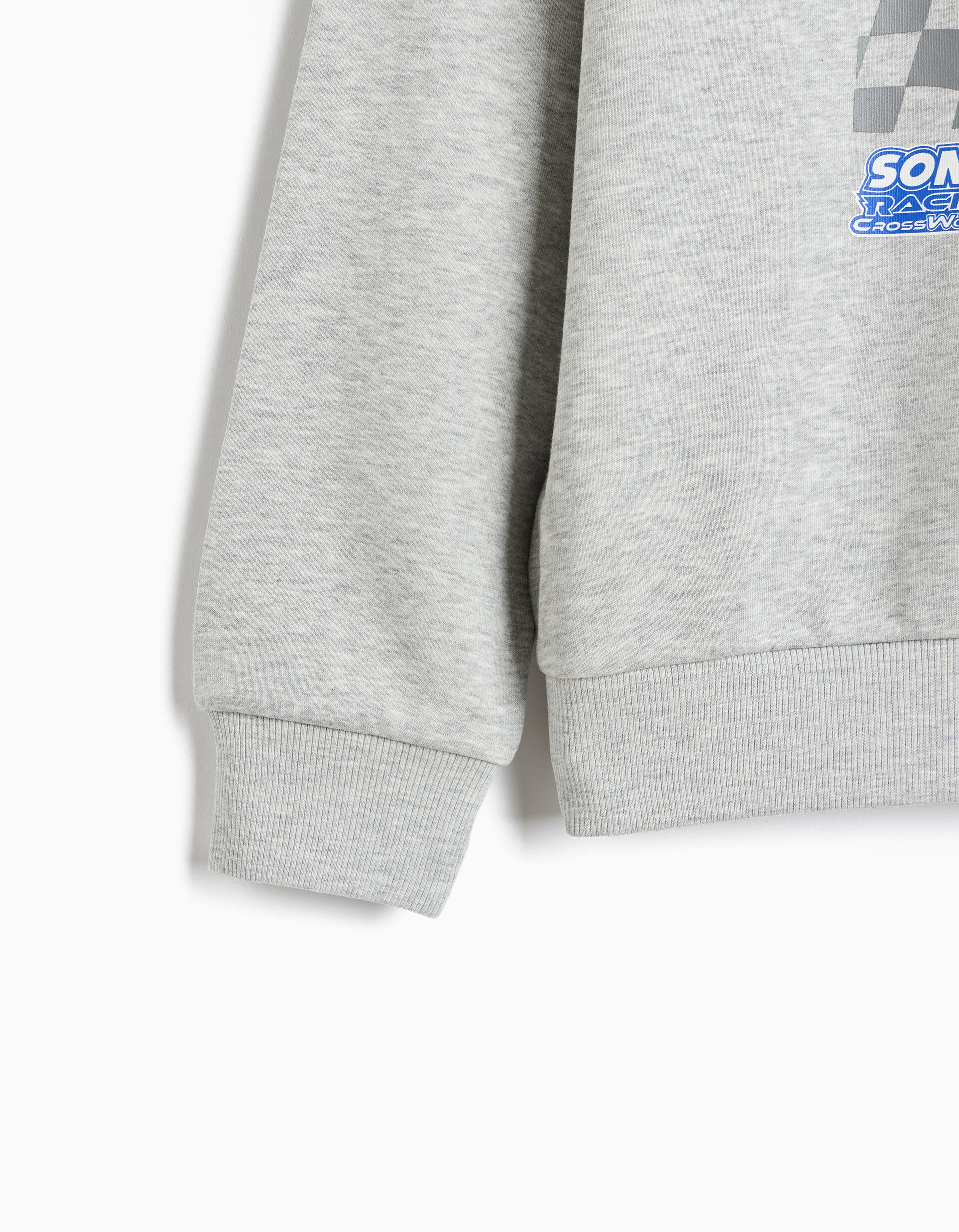 Comprar Online Sweatshirt De Felpa 'Sonic', Menino, Cinzento Claro