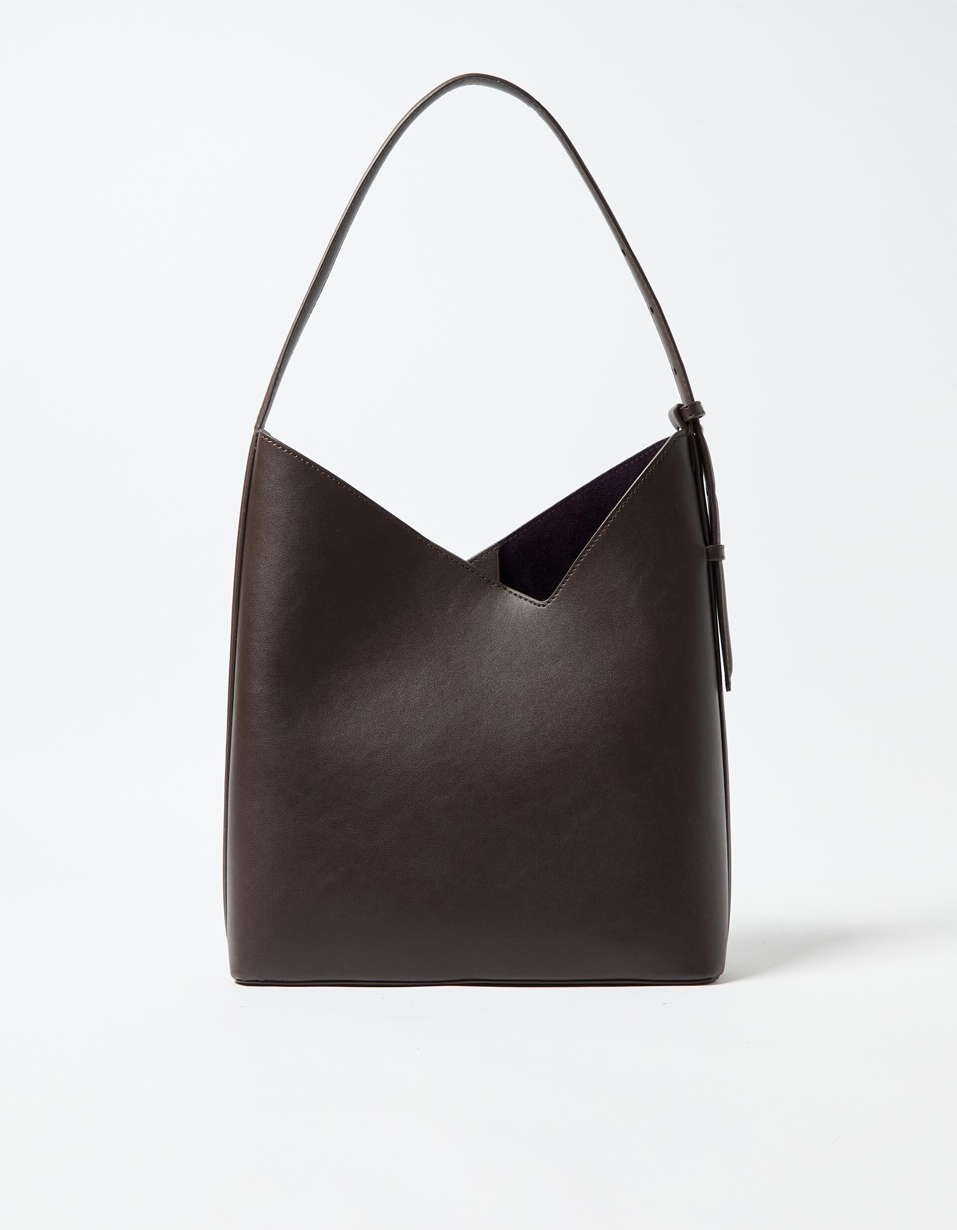 Comprar Online Mala Tiracolo Assim&eacute;trica, Mulher, Castanho