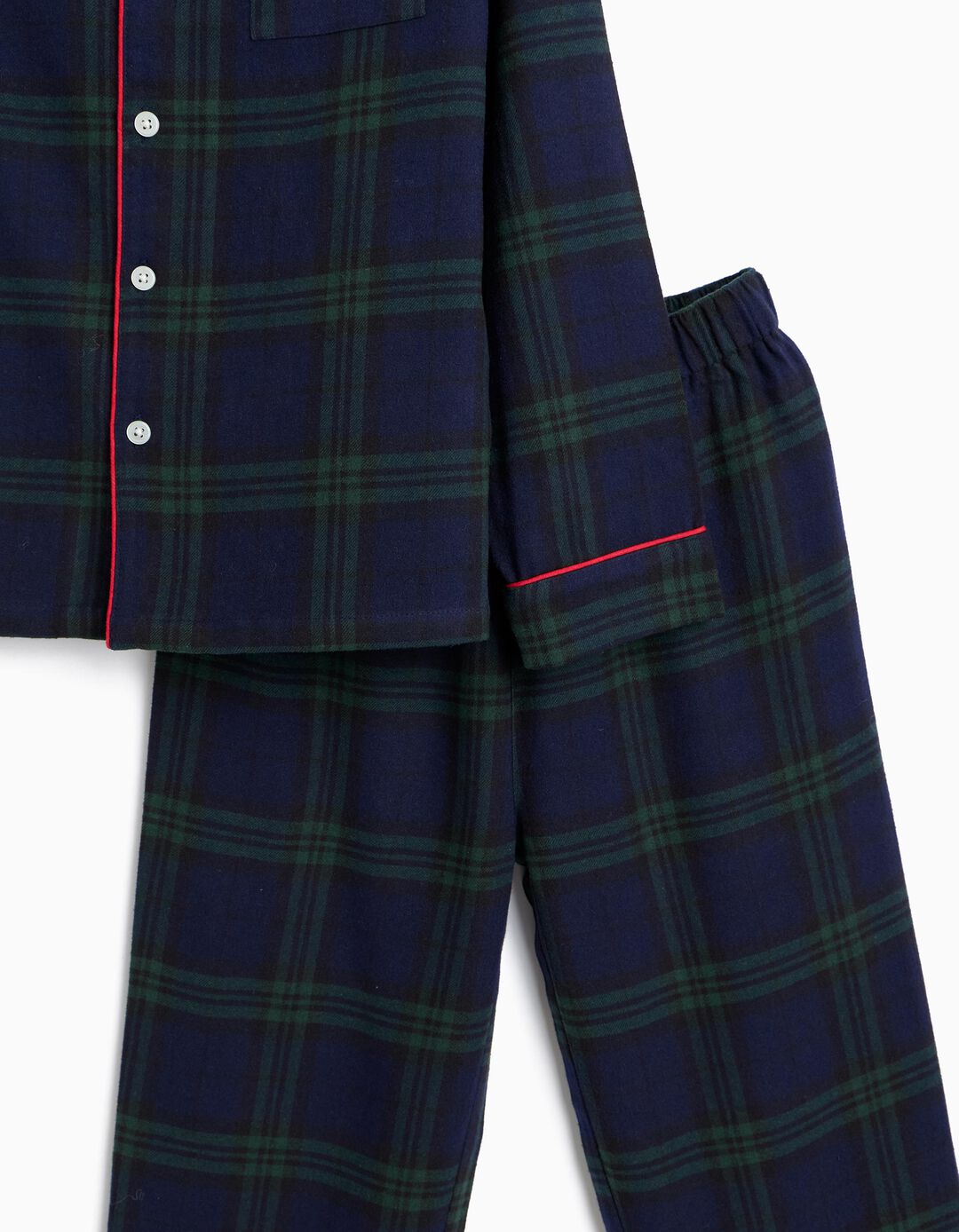 Pijama Em Flanela Natal, Menino, Azul Escuro