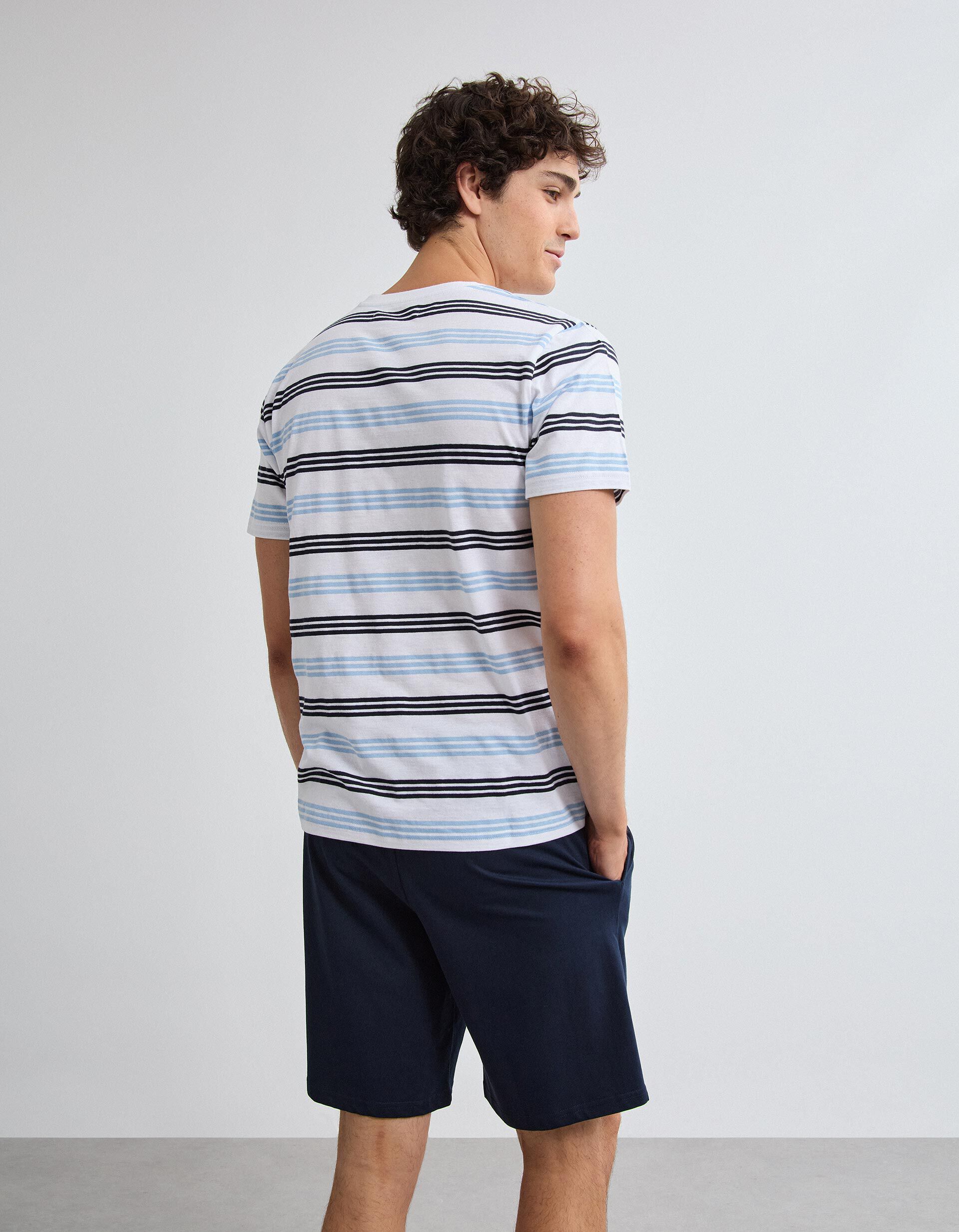 Comprar Online Pijama Riscas, Homem, Branco