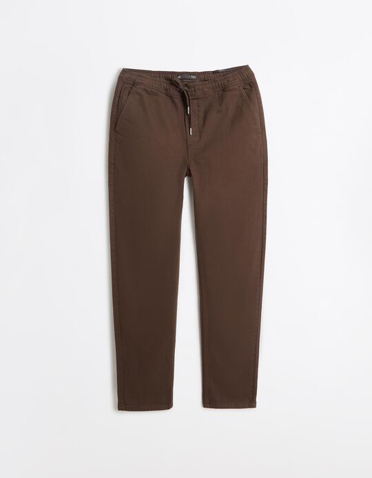 Comprar Online Cal&ccedil;as Jogger Tapered, Homem, Castanho Escuro