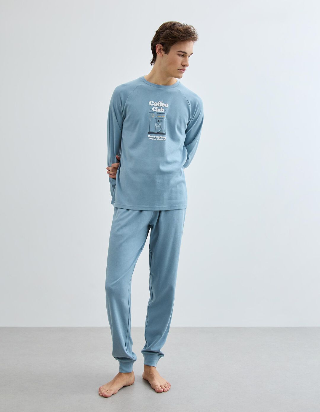 Pijama, Homem, Cinzento