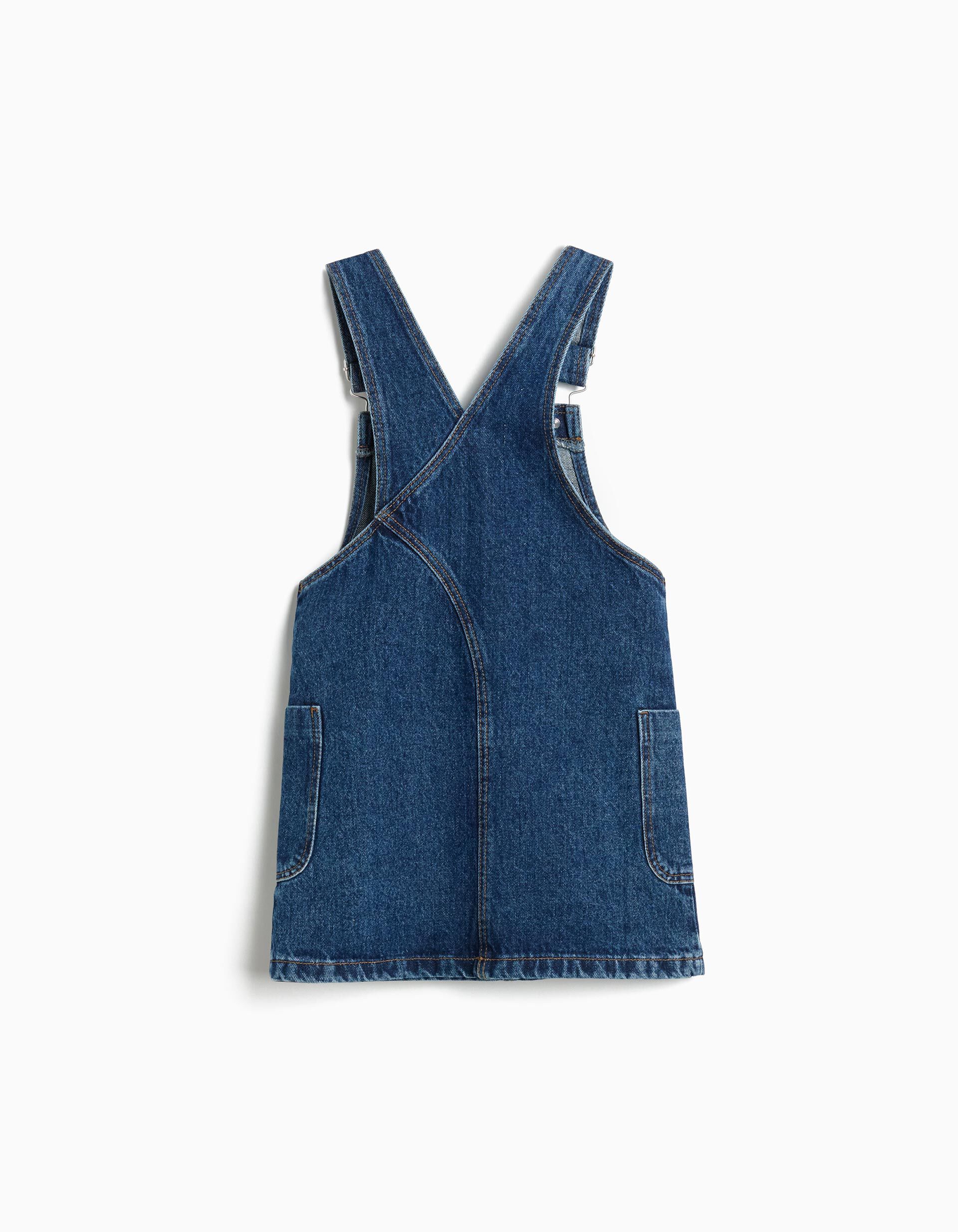 Comprar Online Saia Jardineira, Menina, Azul