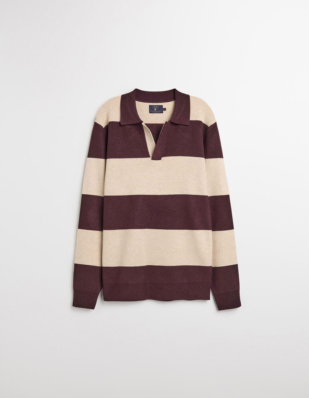 Polo de Malha, Homem, Castanho Escuro