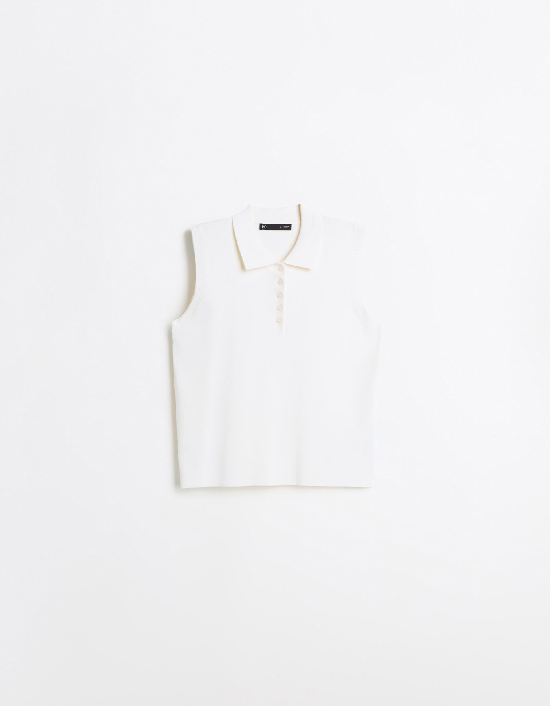 Comprar Online Polo Sem Mangas, Mulher, Bege Claro