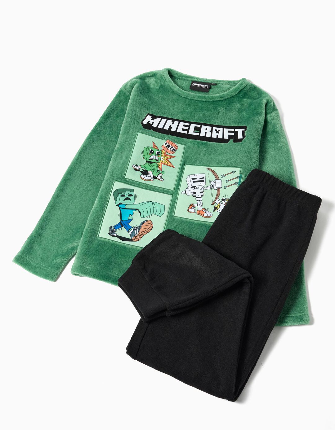 Pijama Polar 'Minecraft', Menino, Verde