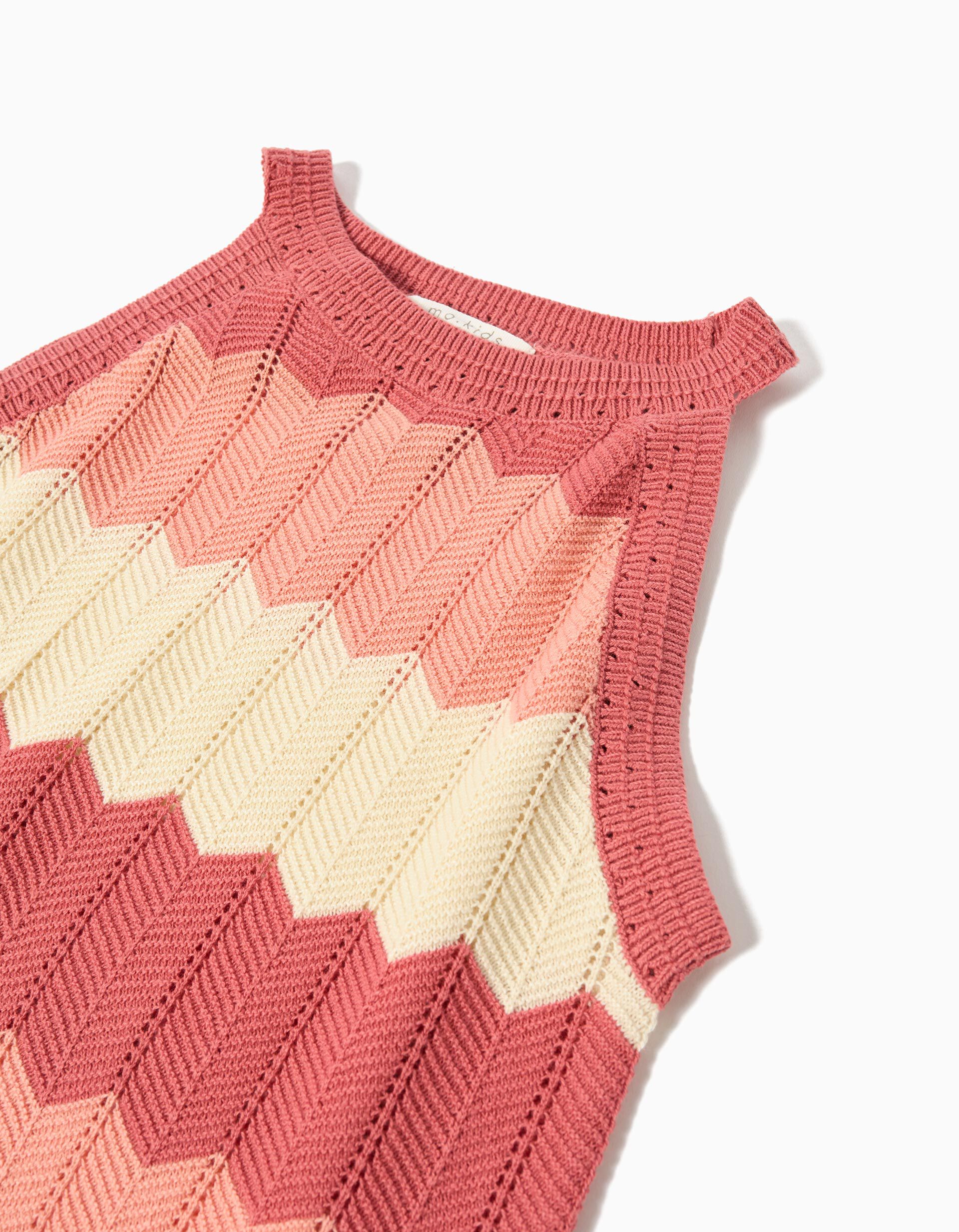 Comprar Online Vestido Crochet, Menina, Rosa