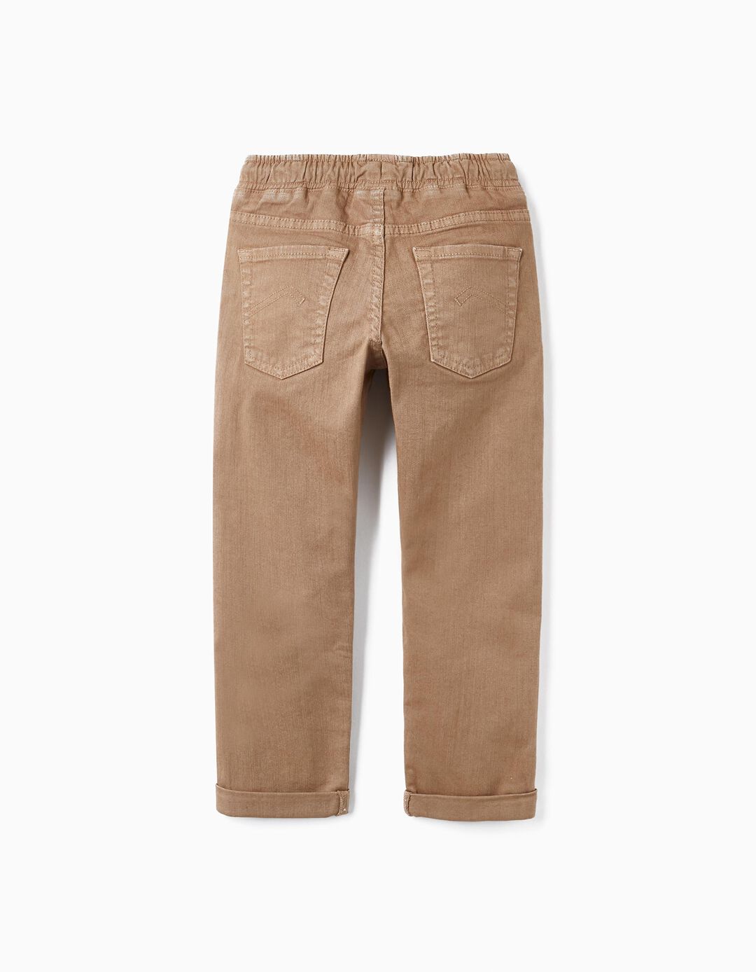 Slim Fit Sports Trousers for Boys, Beige