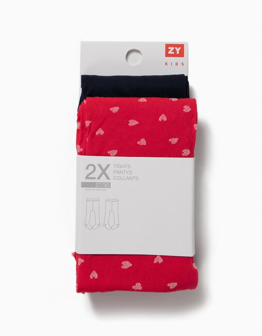 Pack 2 Collants Hearts