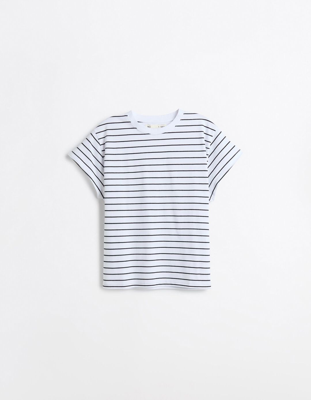 T-shirt &agrave;s Riscas, Mulher, Branco