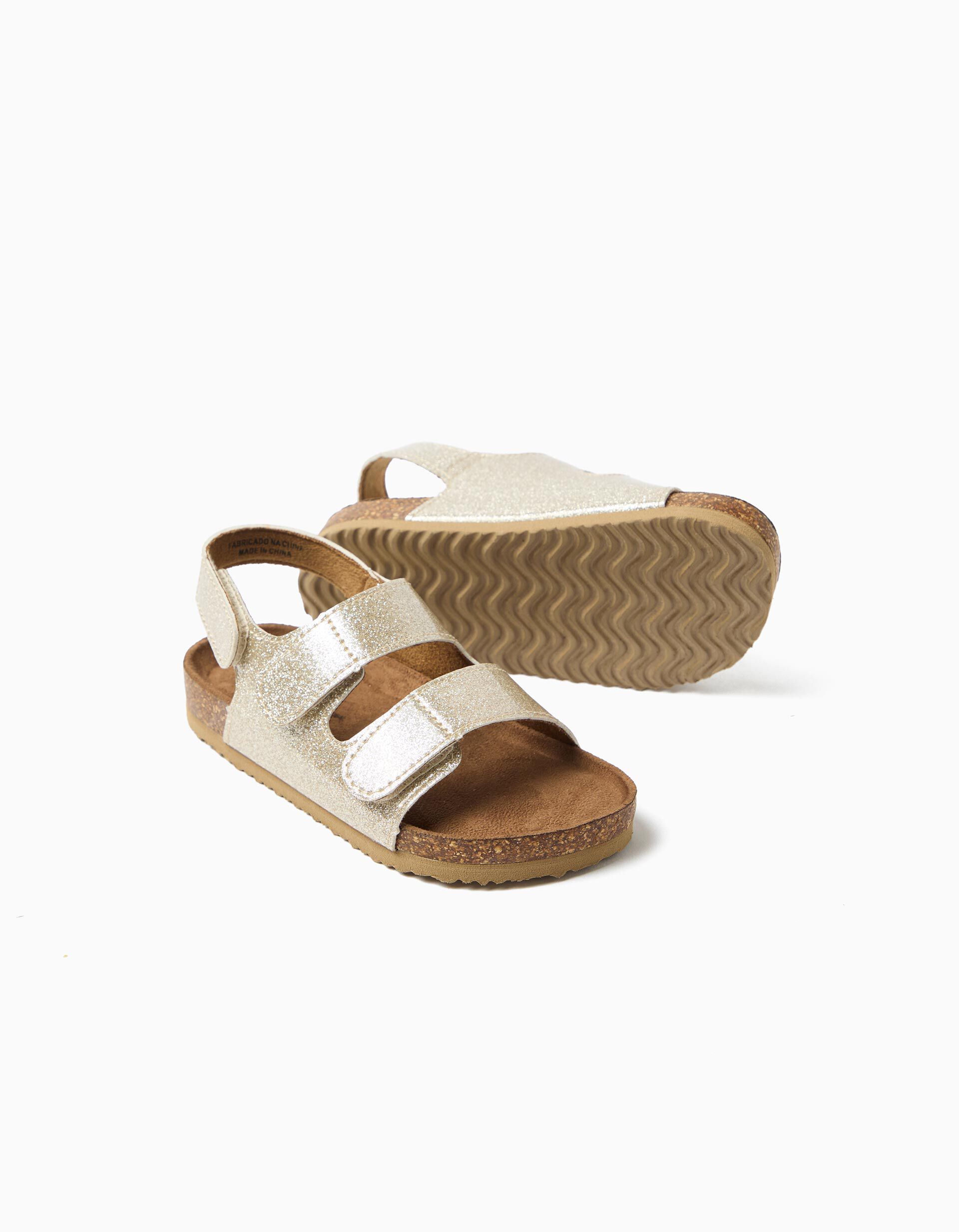 Comprar Online Sand&aacute;lias Brilhantes, Menina, Dourado