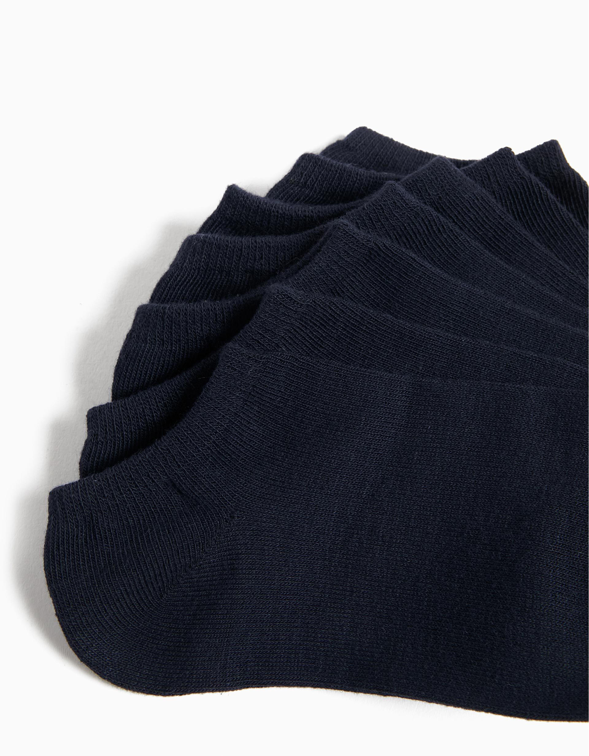 Comprar Online Pack 7 Pares de Meias Tornozelo, Crian&ccedil;a, Azul Escuro