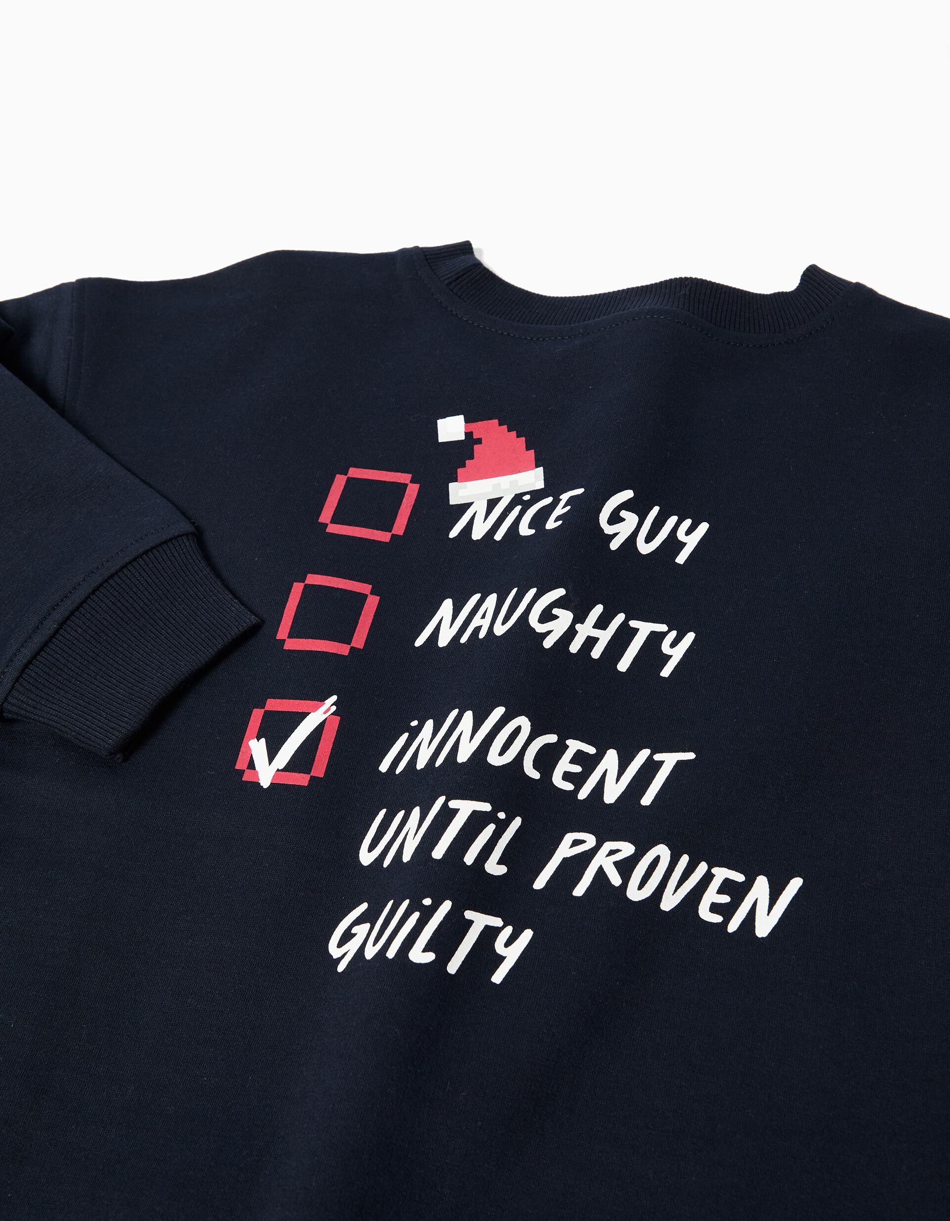 Comprar Online Sweatshirt de Natal, Menino, Azul Escuro 