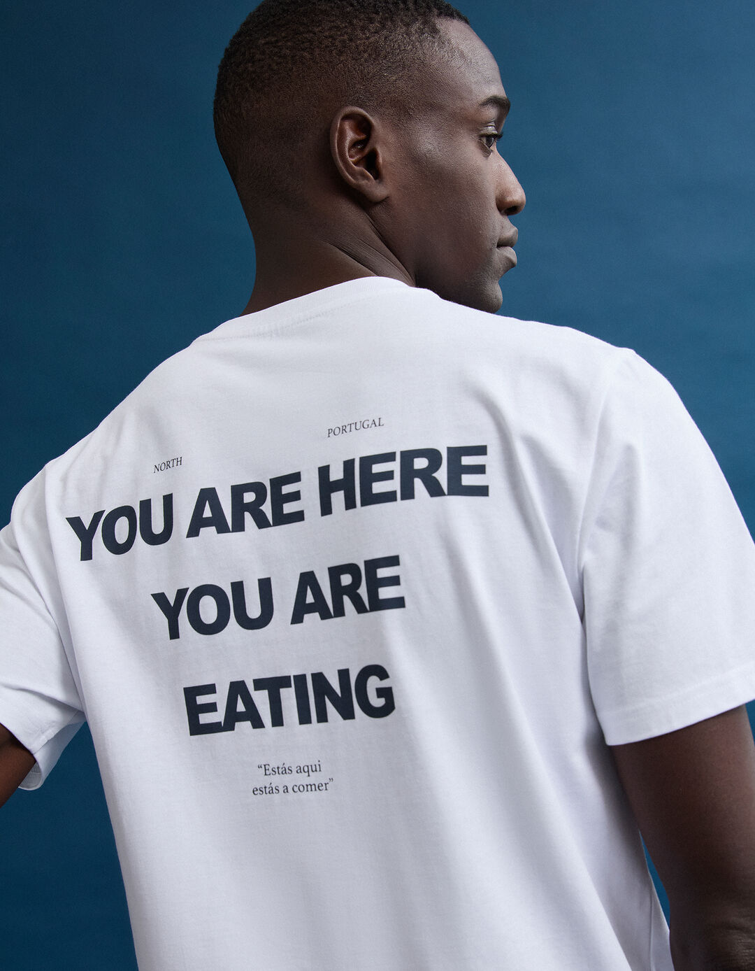 T-shirt Jersey Estampada, Homem, Branco