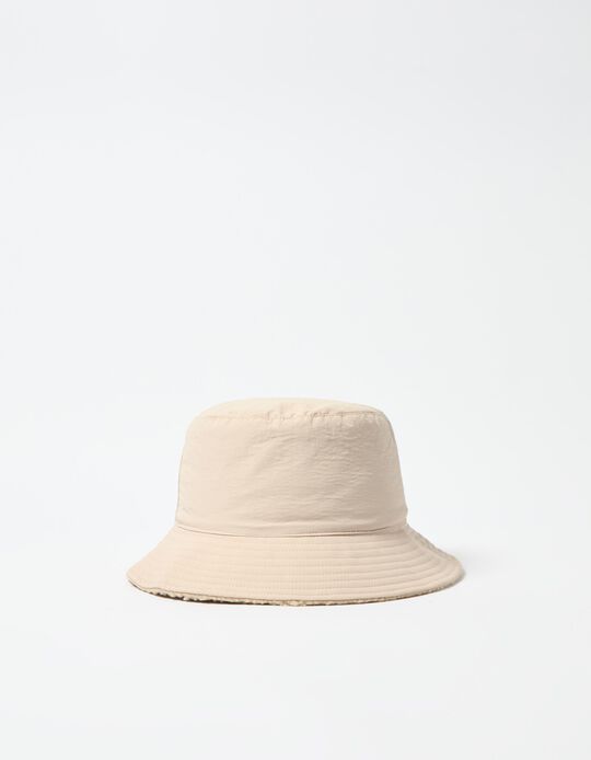 Comprar Online Chapéu Bucket Reversível, Mulher, Bege 
