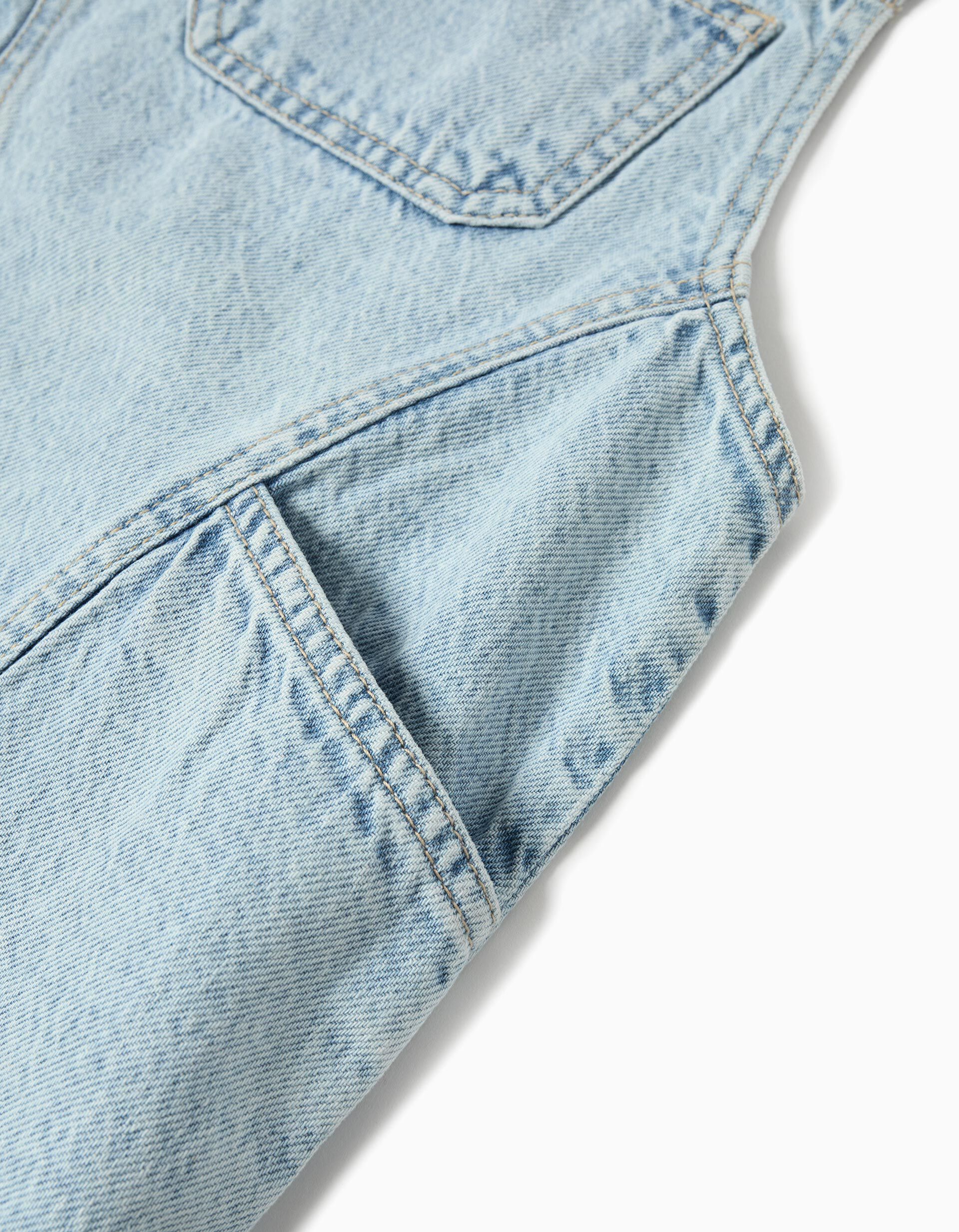 Comprar Online Vestido Jardineira, Menina, Azul Claro 