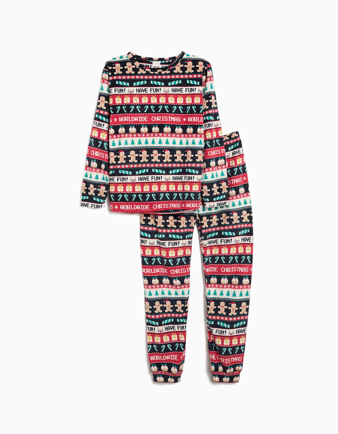 Pijama Polar de Natal, Menina, Multicor